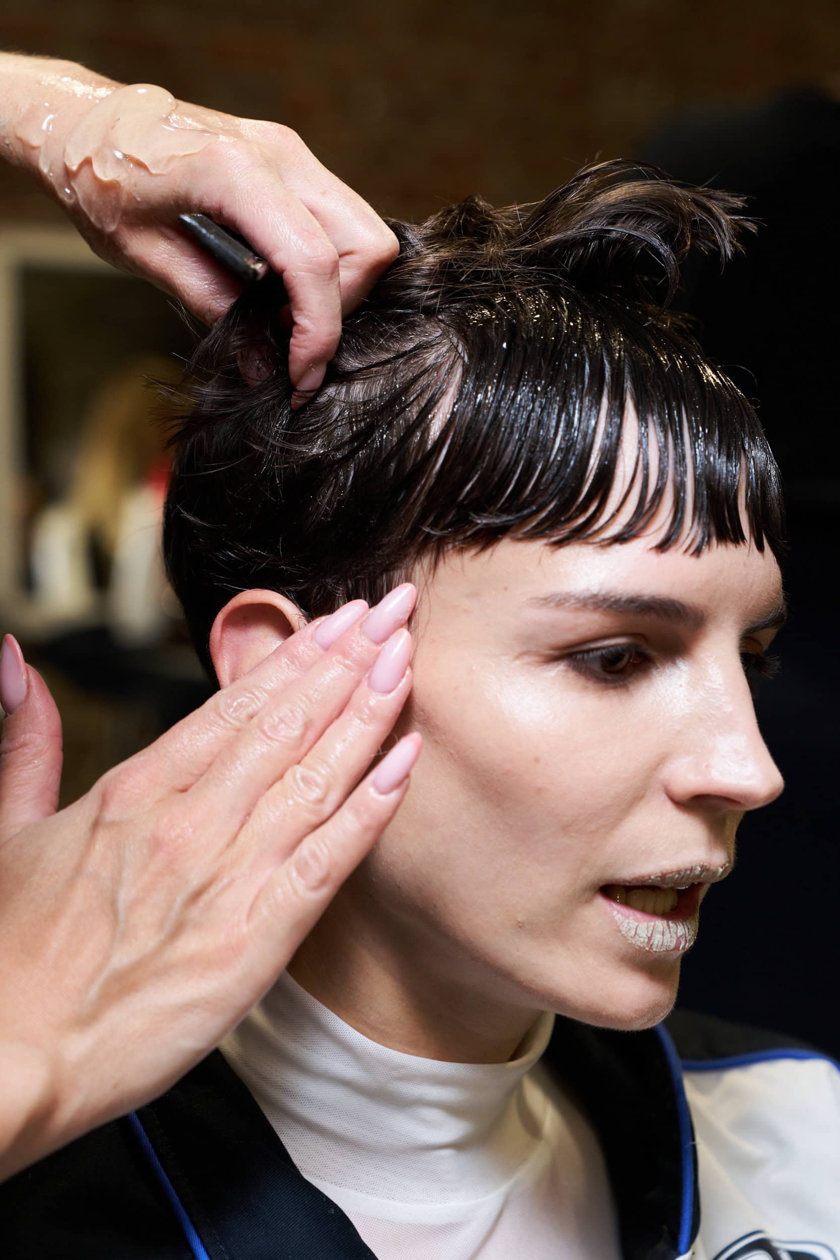 Feng Chen Wang  Spring 2025 Men's Fashion Show Backstage