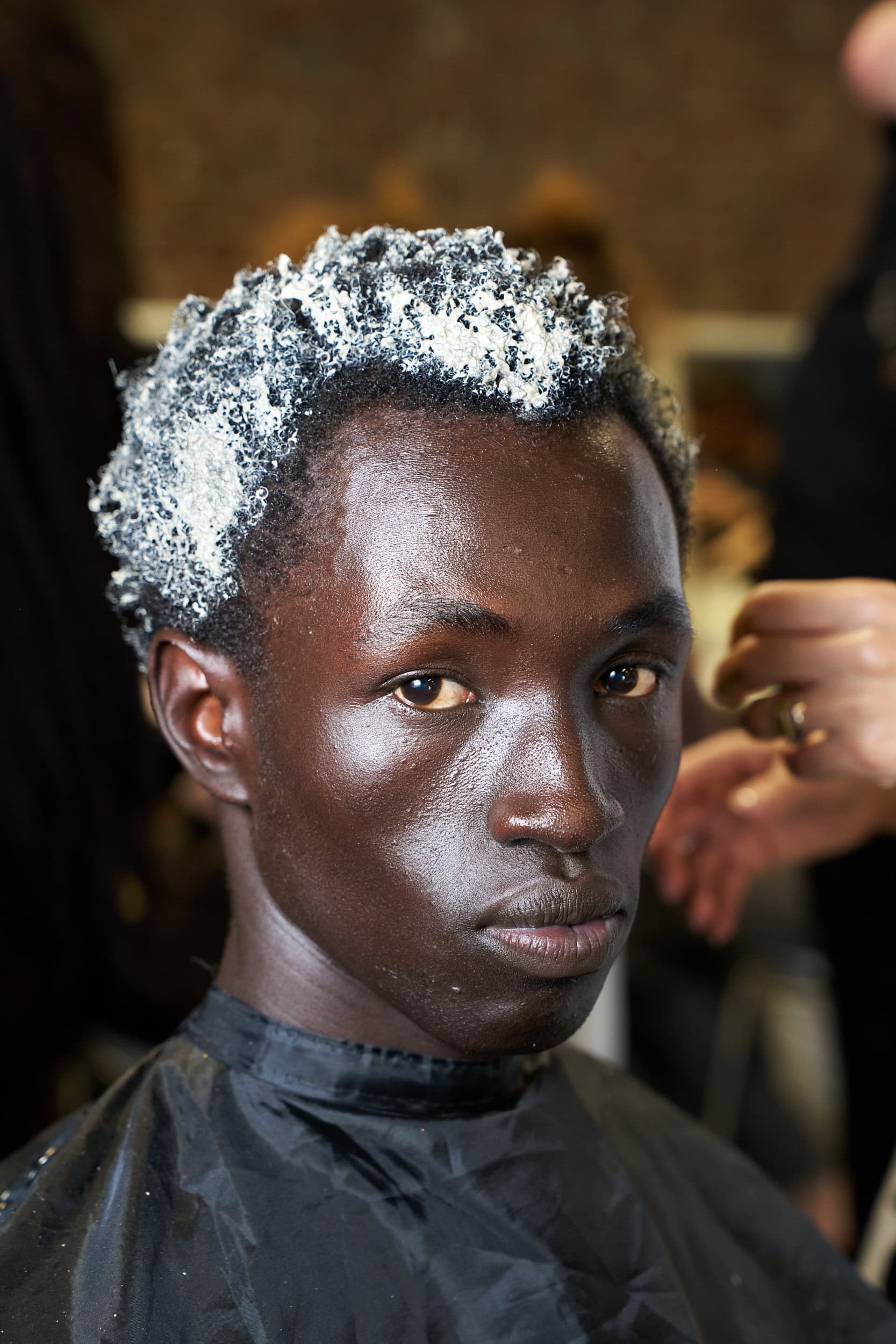 Feng Chen Wang  Spring 2025 Men's Fashion Show Backstage