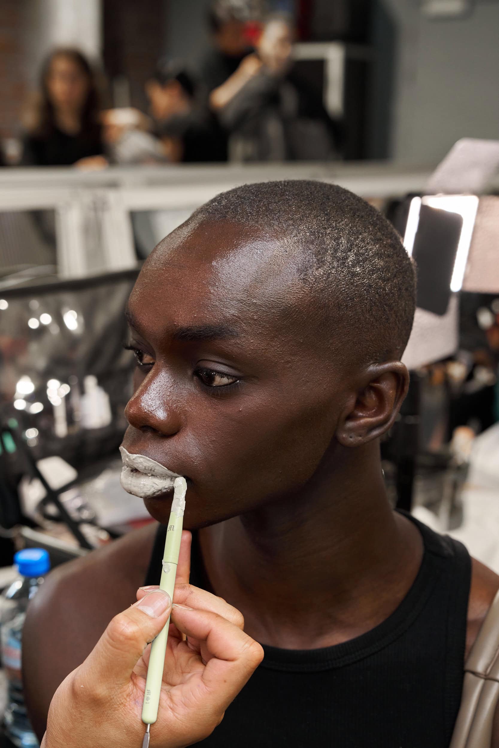 Feng Chen Wang  Spring 2025 Men's Fashion Show Backstage