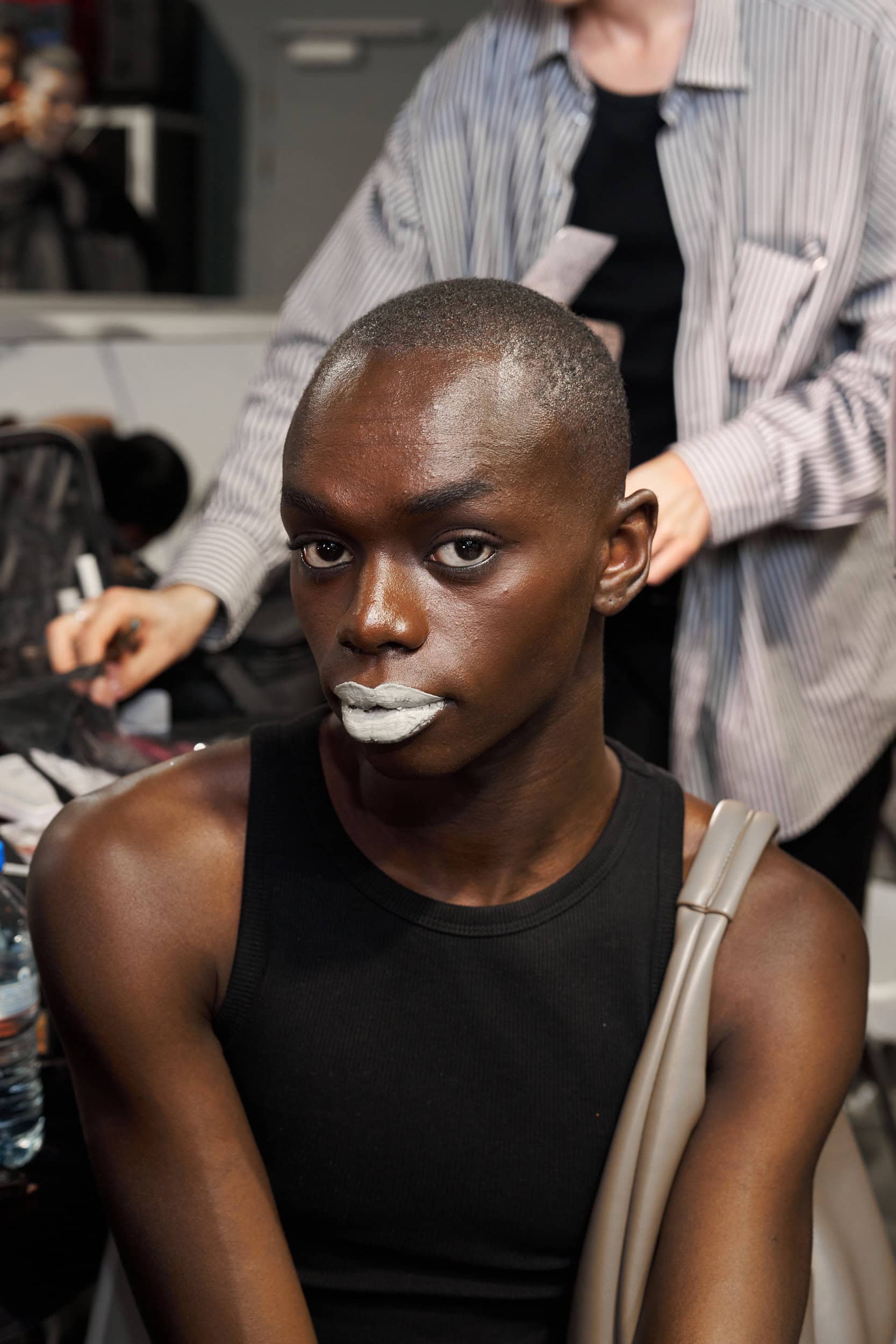 Feng Chen Wang  Spring 2025 Men's Fashion Show Backstage