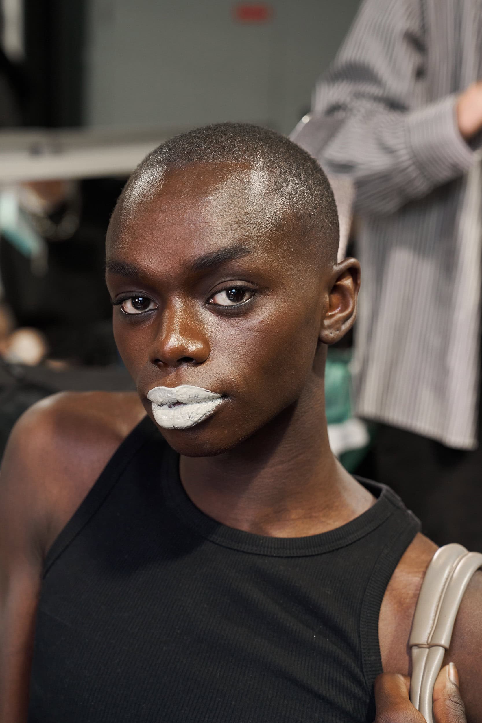 Feng Chen Wang  Spring 2025 Men's Fashion Show Backstage