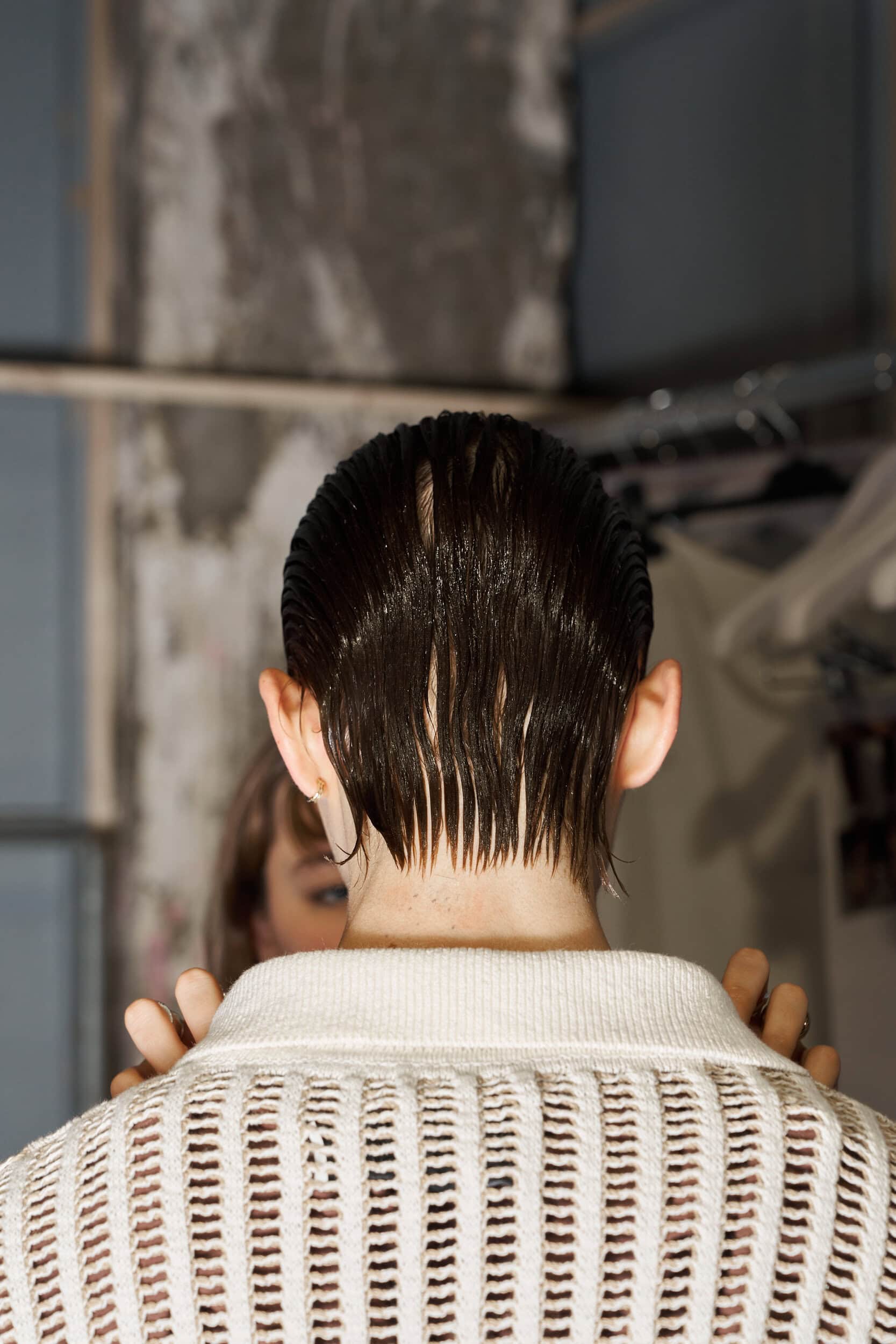 Feng Chen Wang  Spring 2025 Men's Fashion Show Backstage