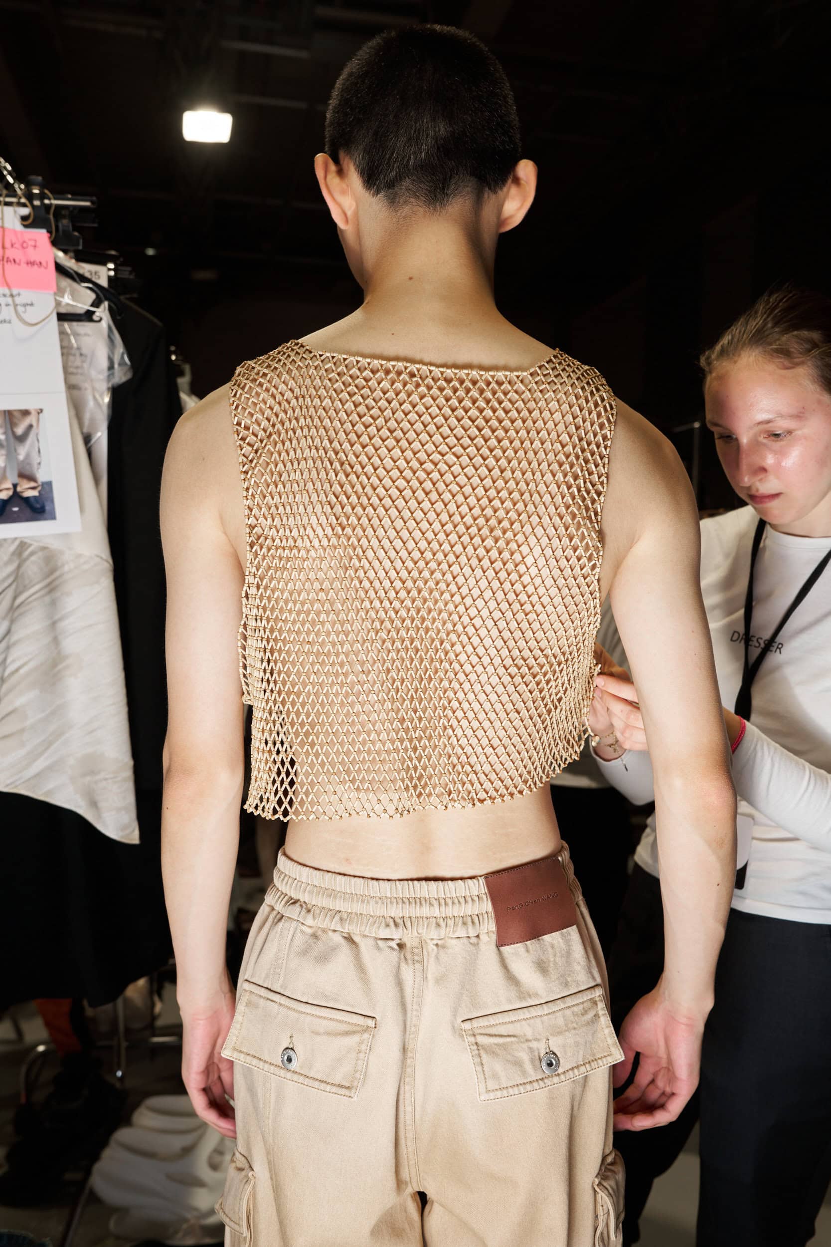 Feng Chen Wang  Spring 2025 Men's Fashion Show Backstage