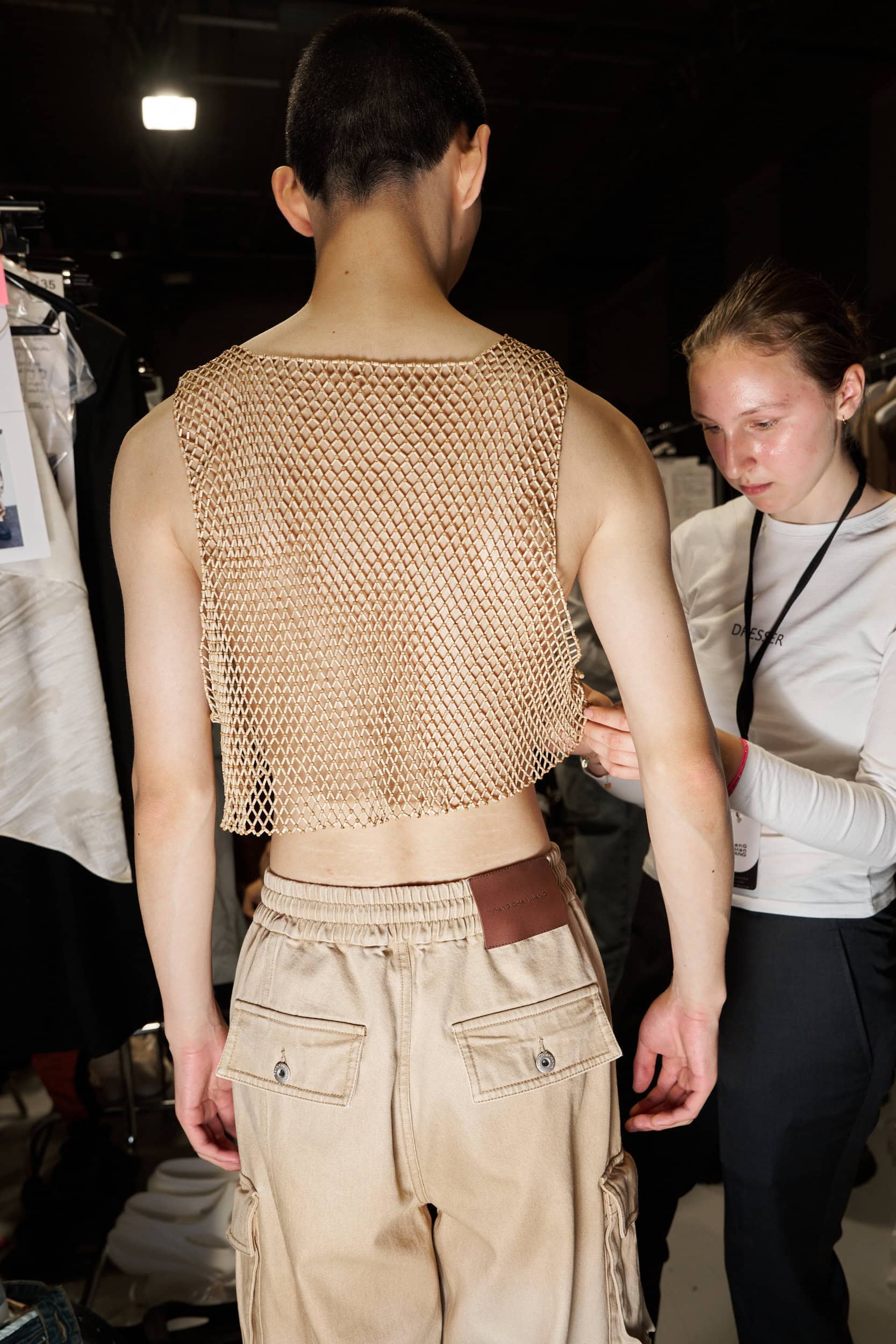 Feng Chen Wang  Spring 2025 Men's Fashion Show Backstage