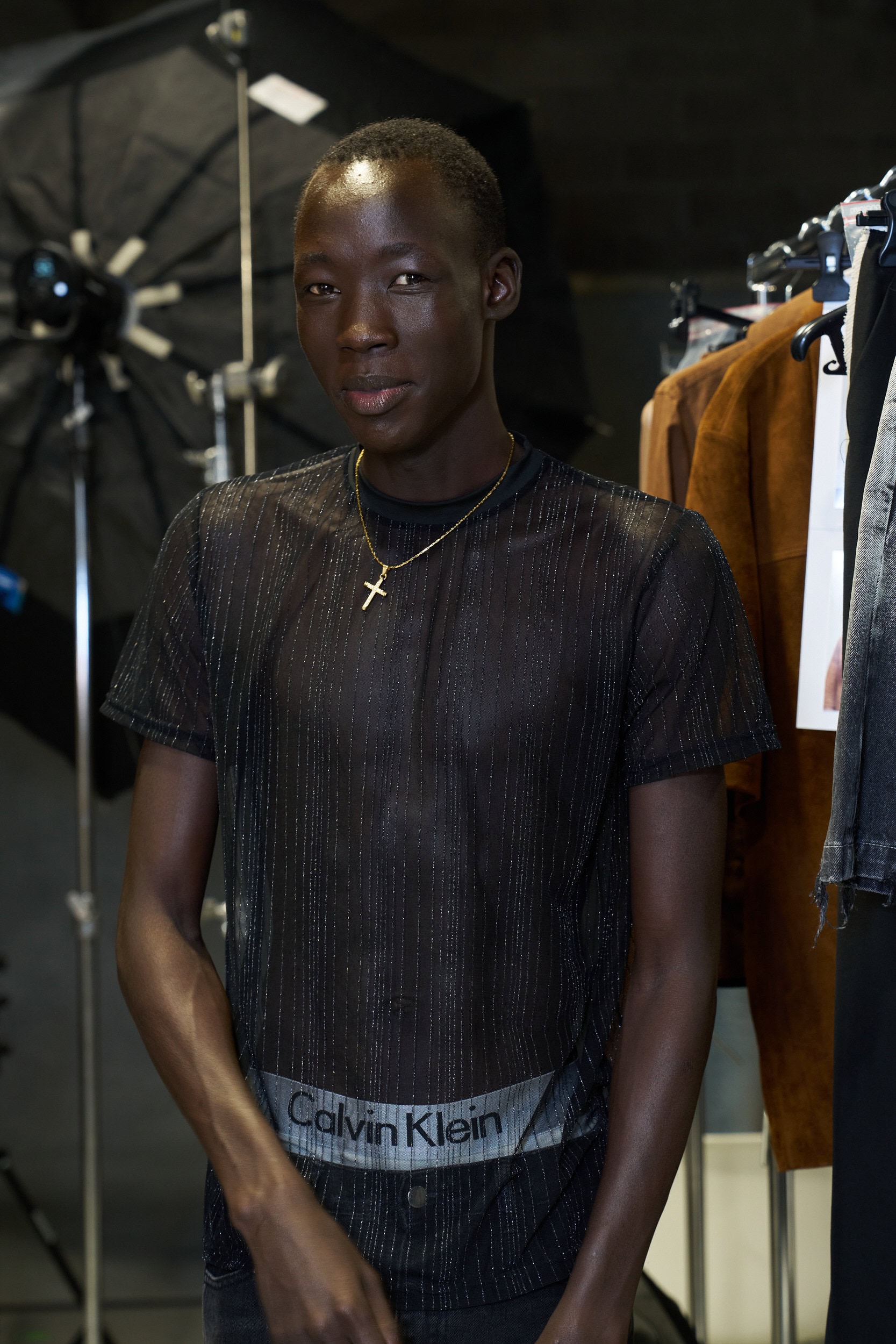 Feng Chen Wang  Spring 2025 Men's Fashion Show Backstage