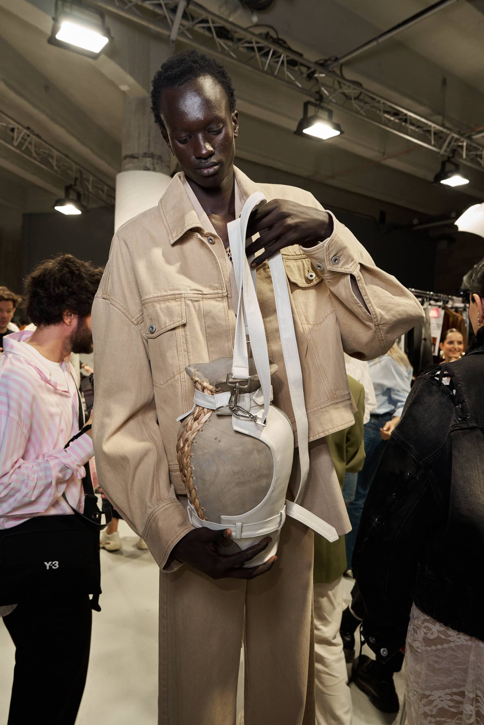 Feng Chen Wang  Spring 2025 Men's Fashion Show Backstage