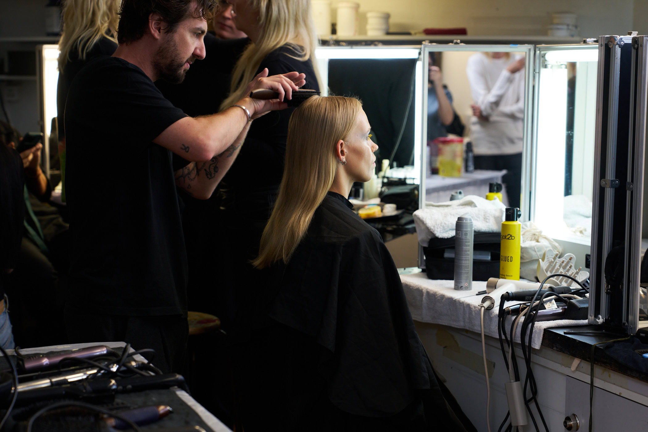 Jeanne Friot  Spring 2025 Men's Fashion Show Backstage