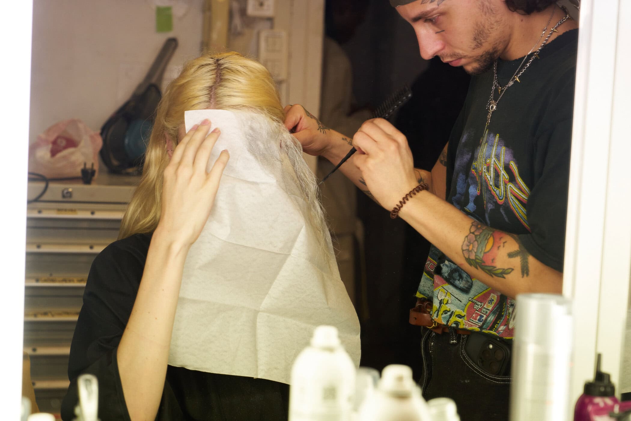 Jeanne Friot  Spring 2025 Men's Fashion Show Backstage