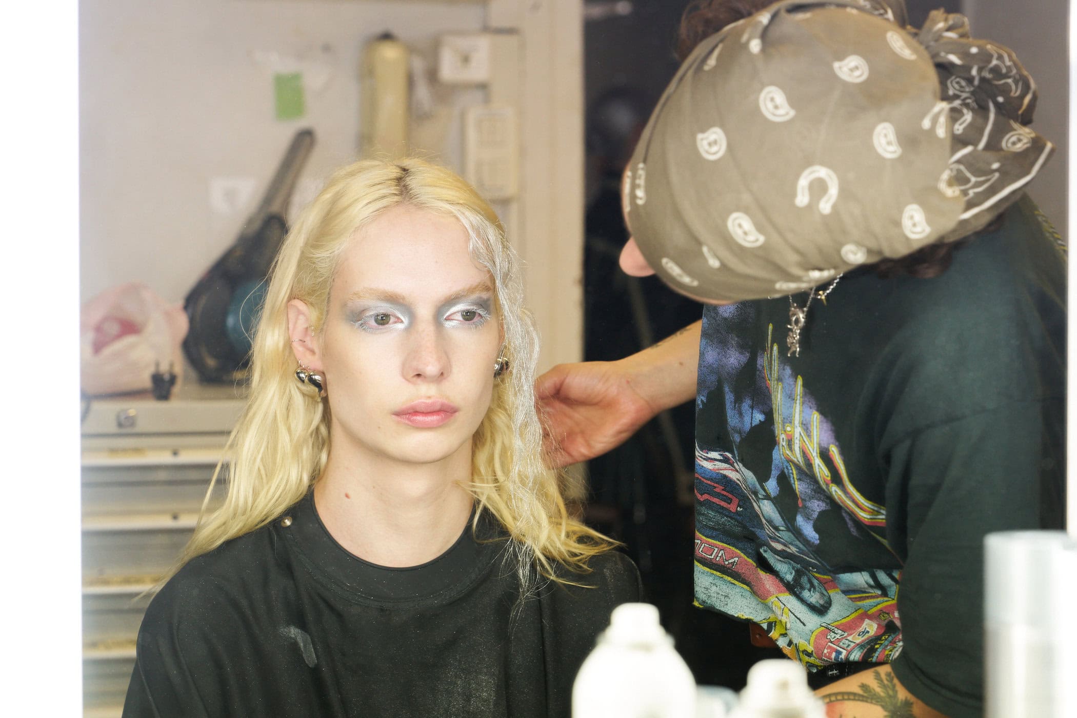 Jeanne Friot  Spring 2025 Men's Fashion Show Backstage