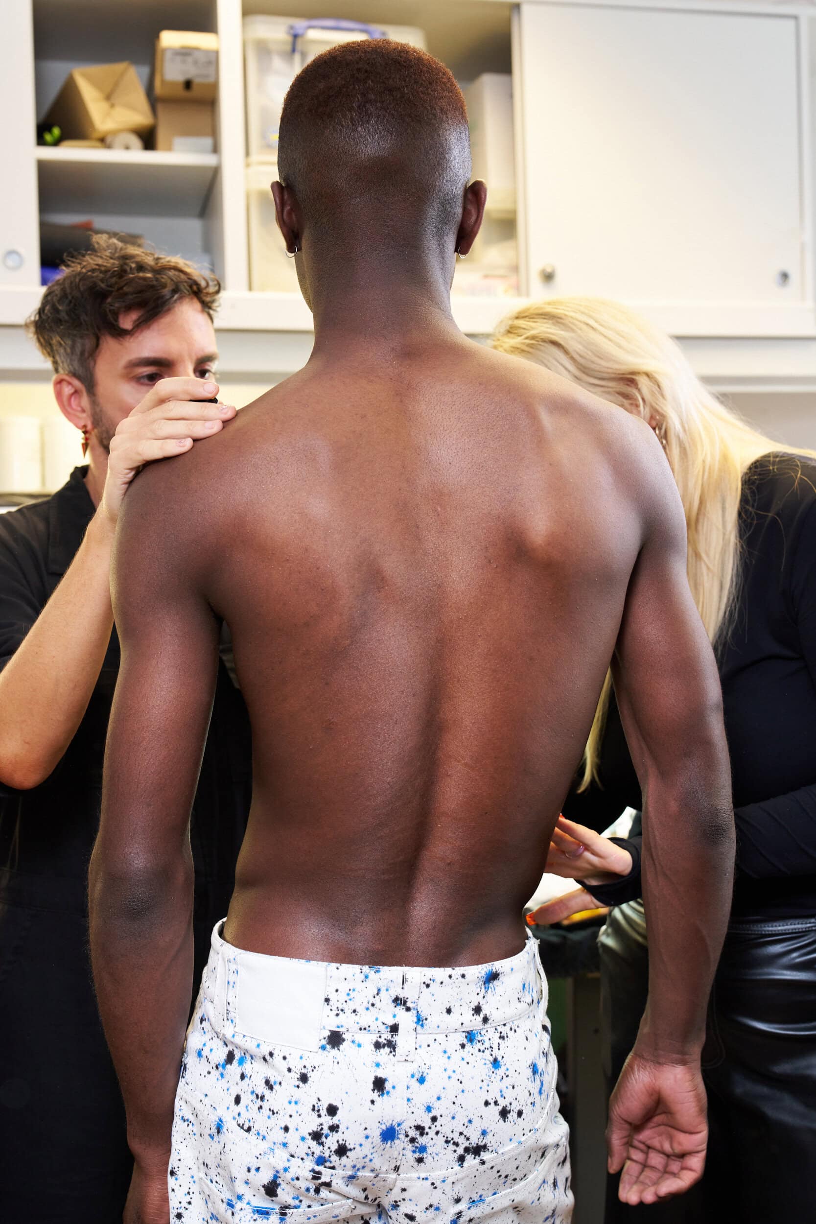 Jeanne Friot  Spring 2025 Men's Fashion Show Backstage