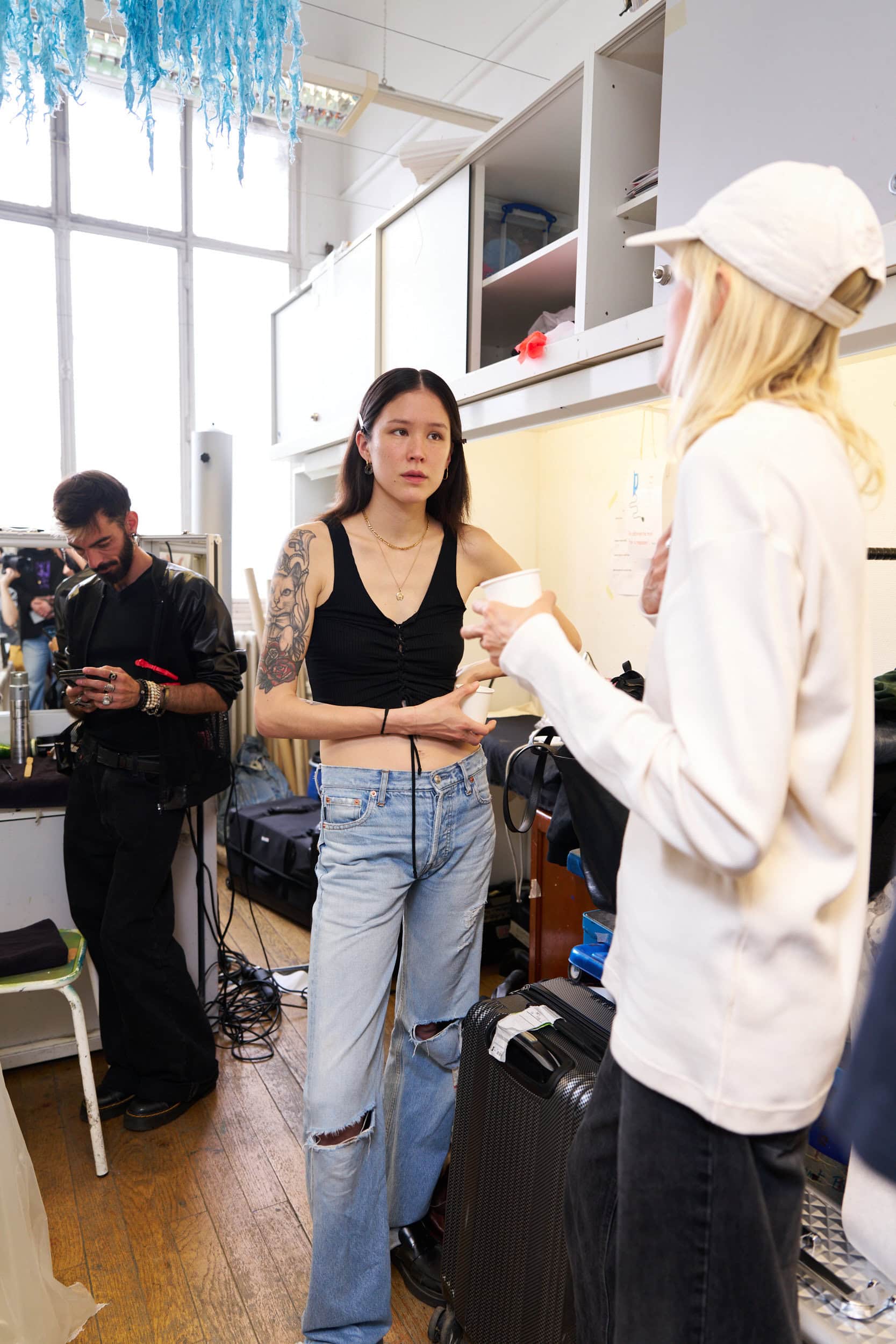 Jeanne Friot  Spring 2025 Men's Fashion Show Backstage