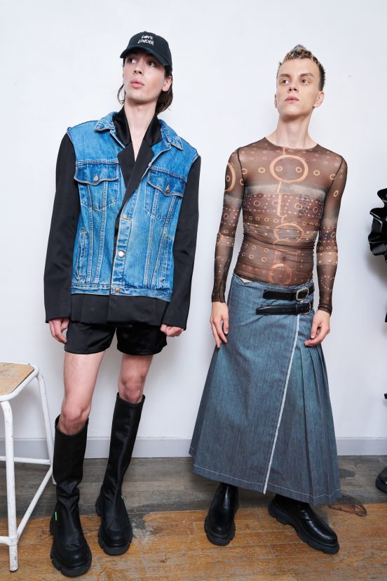 Jeanne Friot  Spring 2025 Men's Fashion Show Backstage