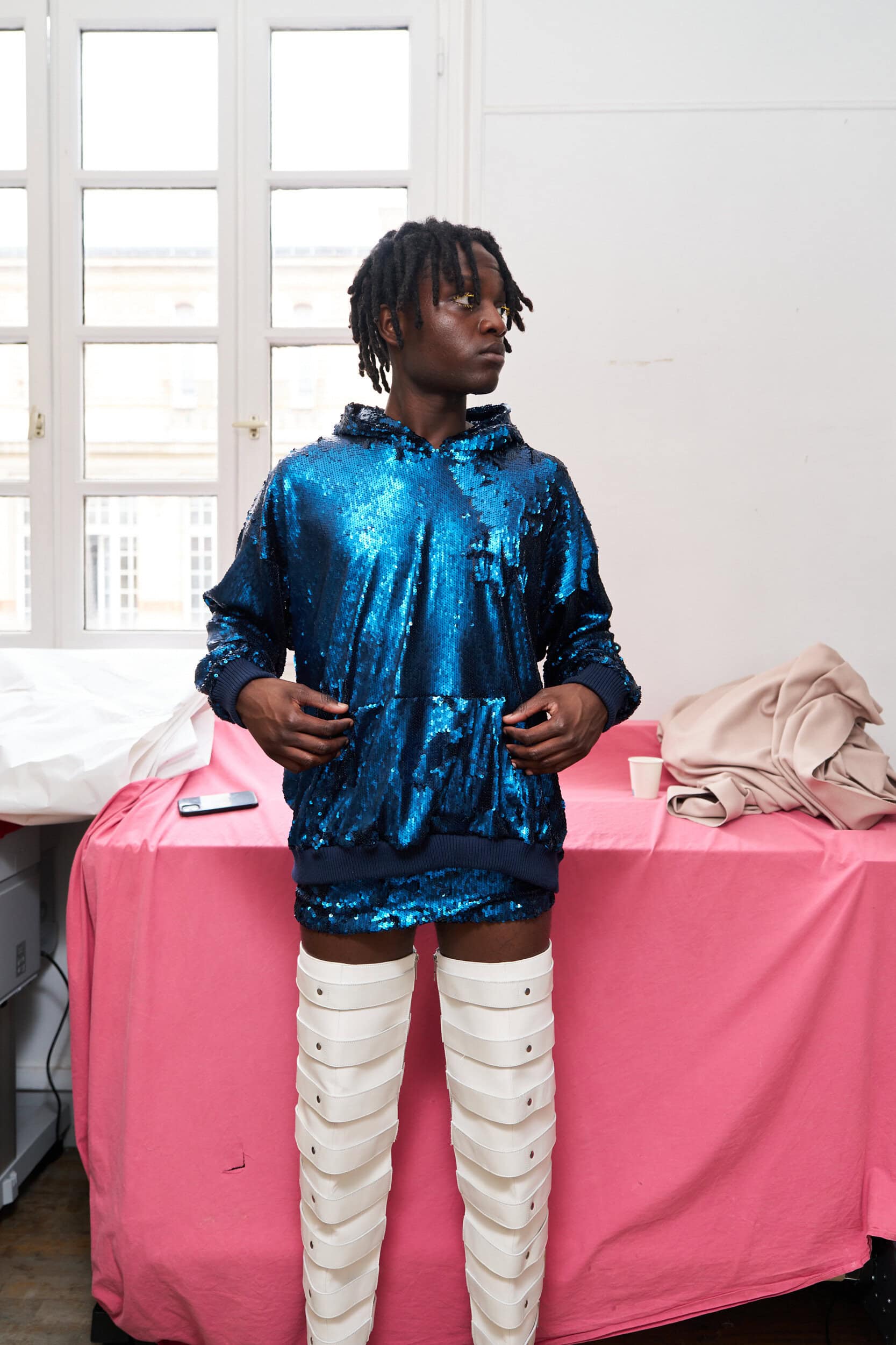 Jeanne Friot  Spring 2025 Men's Fashion Show Backstage
