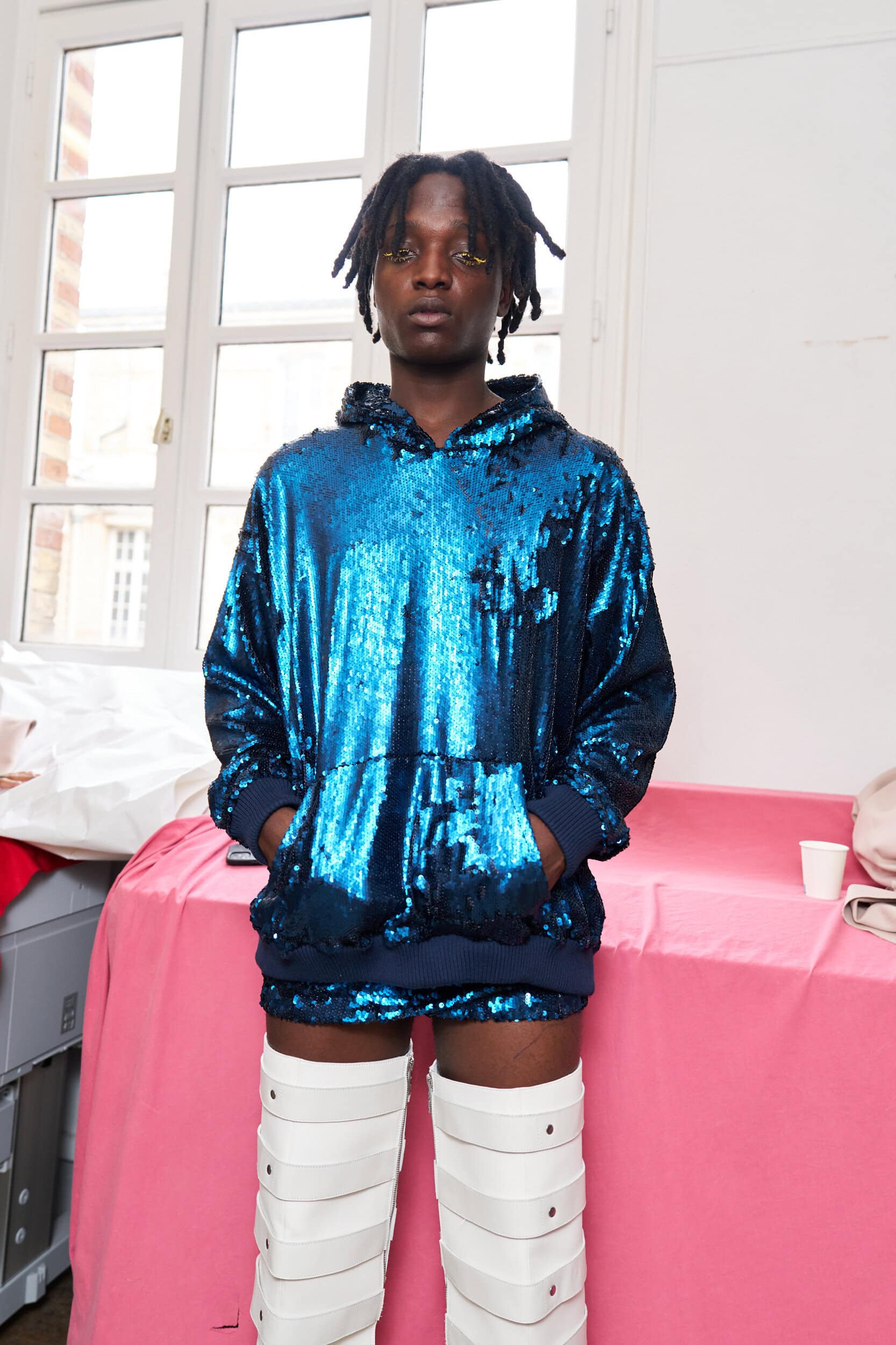 Jeanne Friot  Spring 2025 Men's Fashion Show Backstage