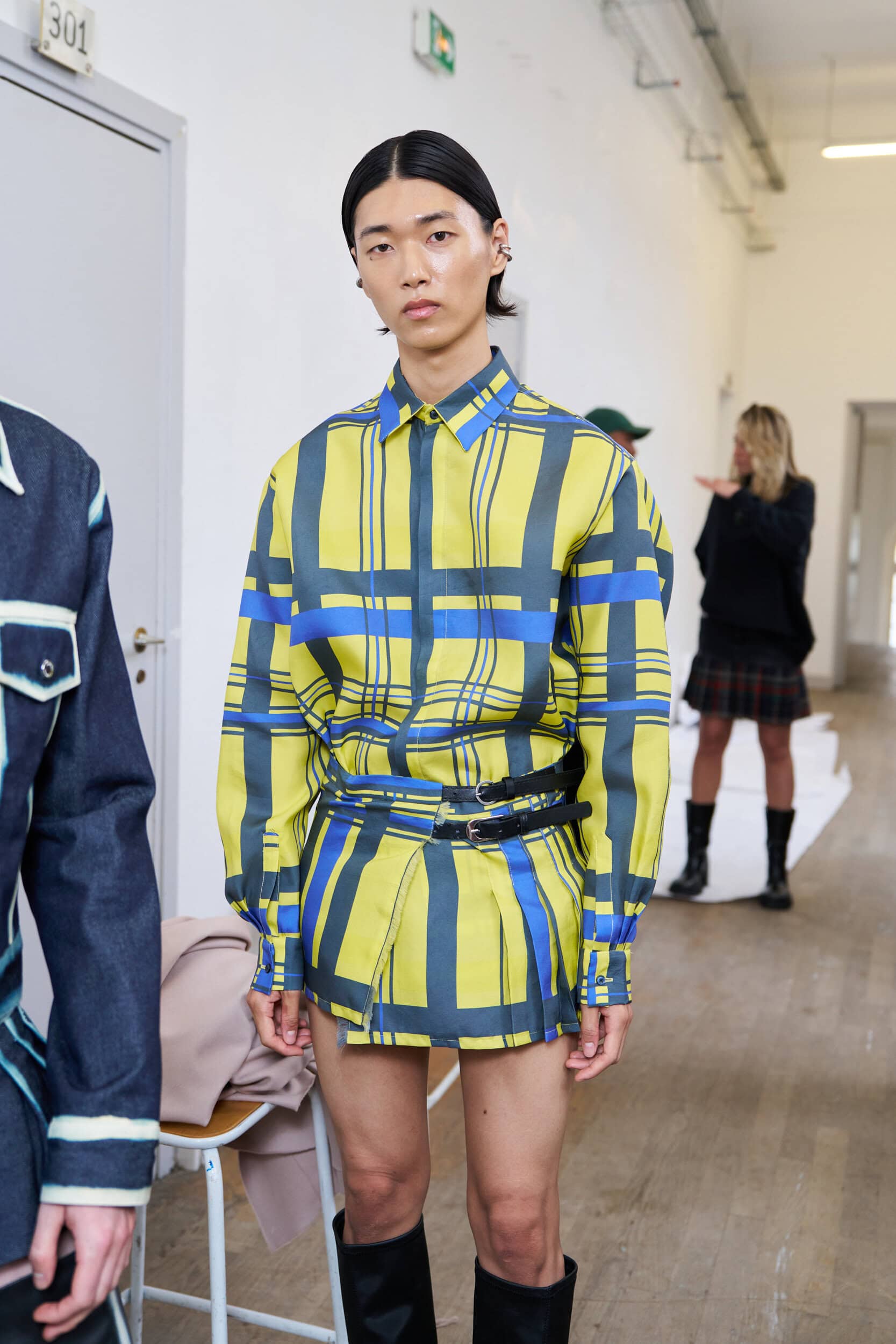 Jeanne Friot  Spring 2025 Men's Fashion Show Backstage