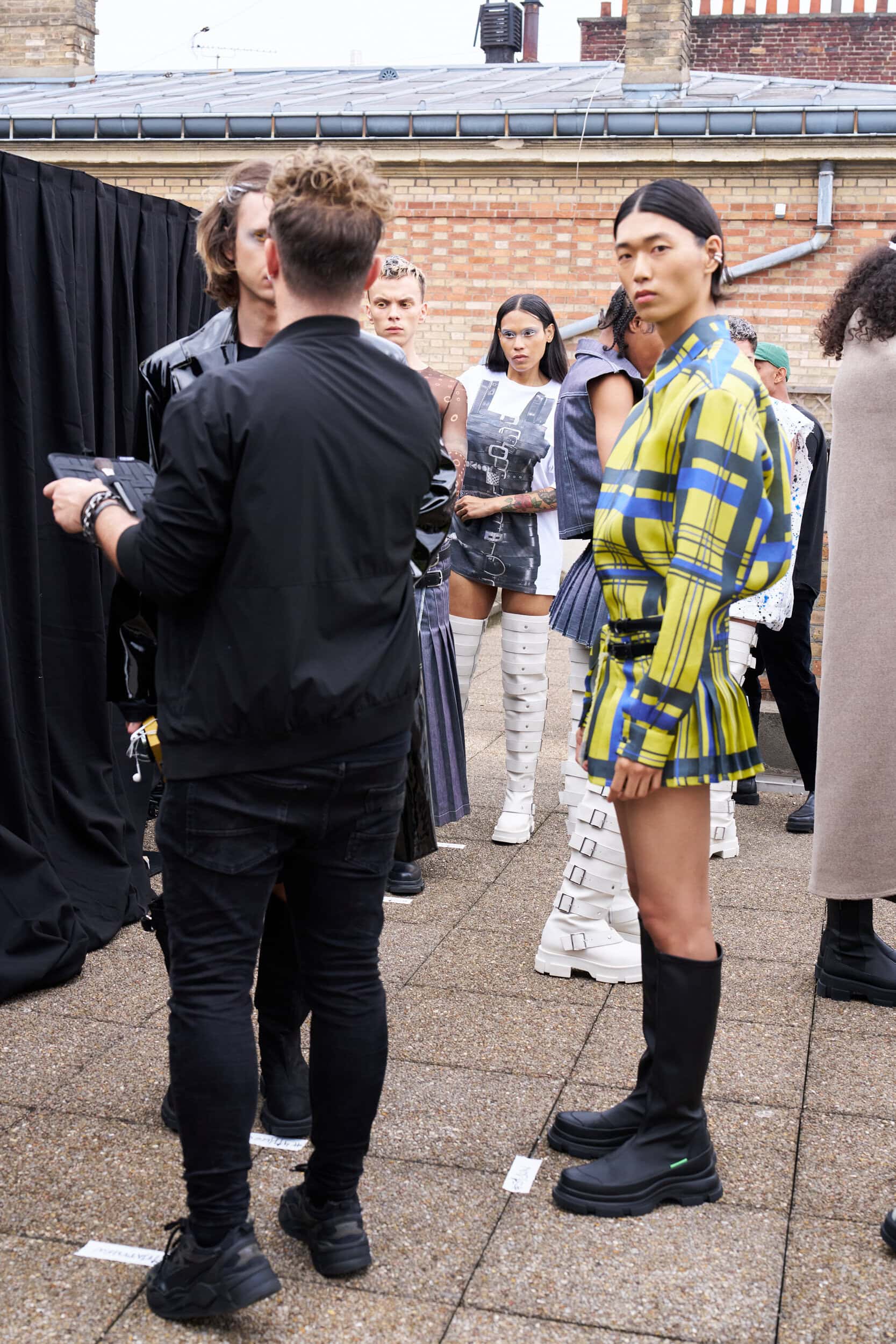 Jeanne Friot  Spring 2025 Men's Fashion Show Backstage