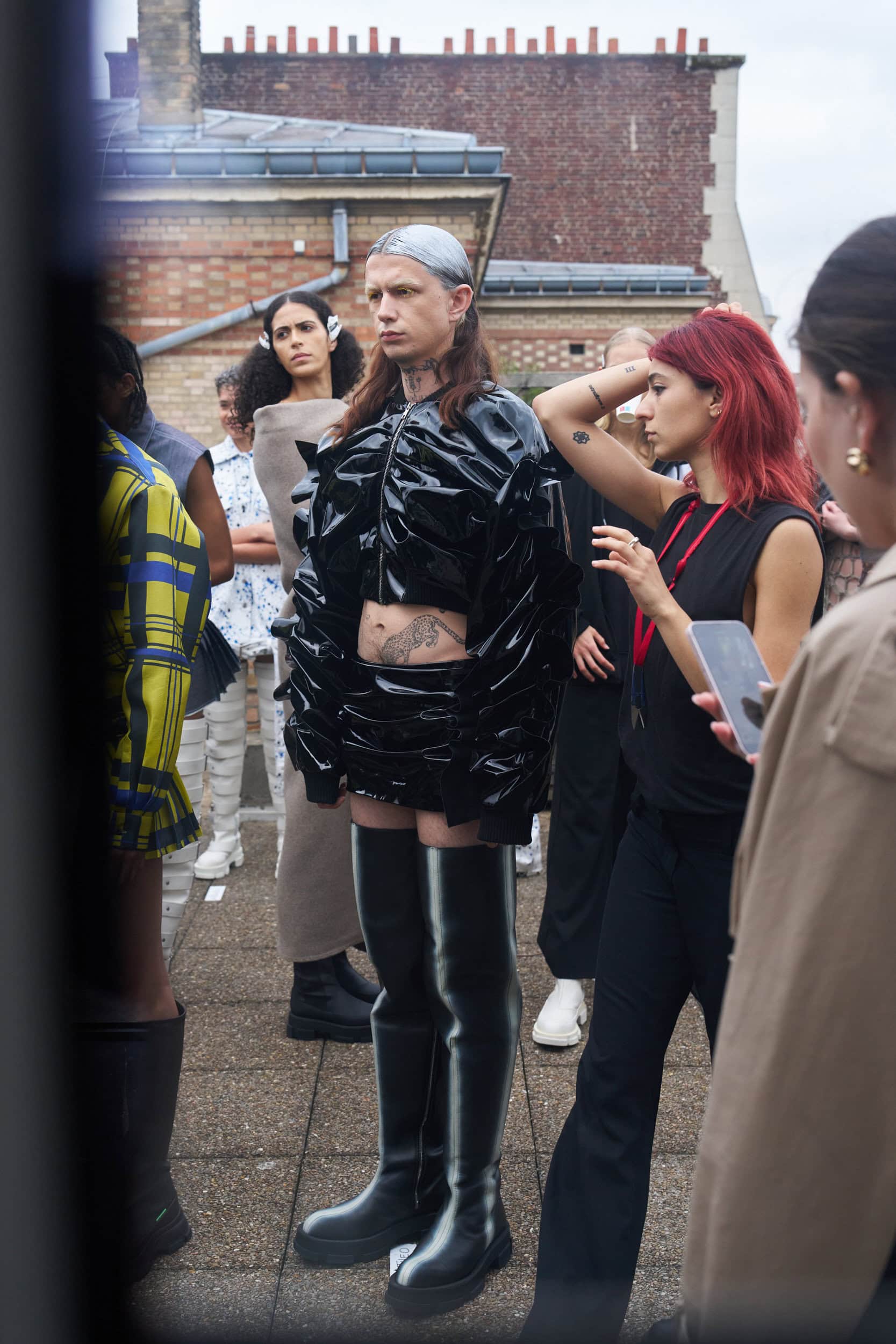 Jeanne Friot  Spring 2025 Men's Fashion Show Backstage