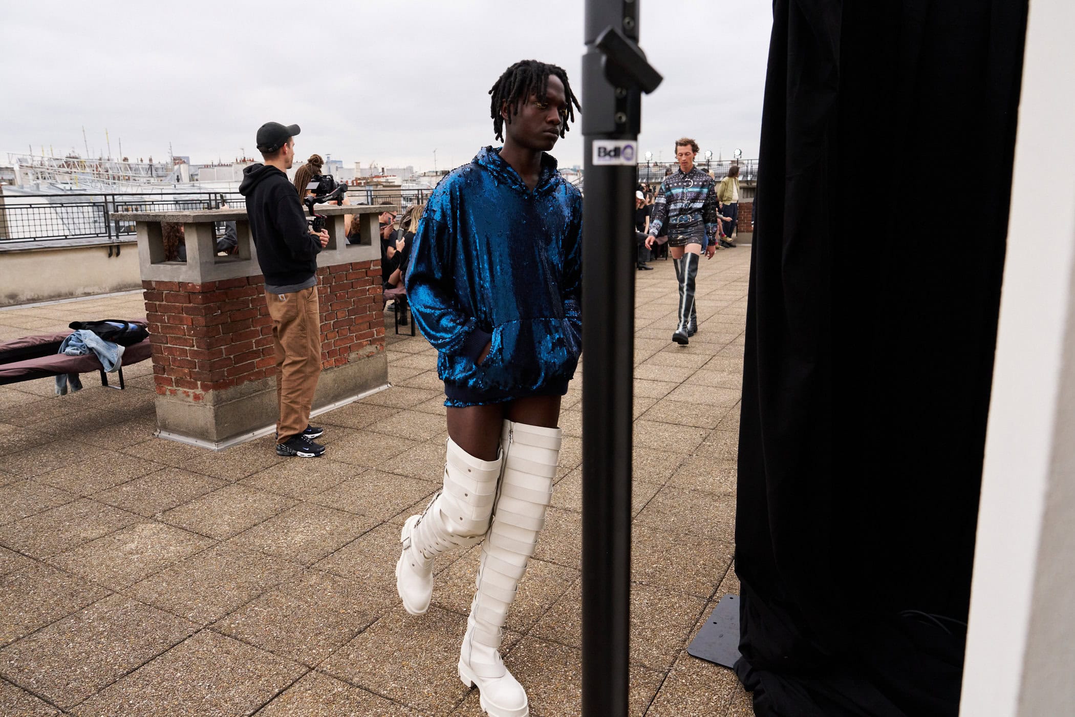 Jeanne Friot  Spring 2025 Men's Fashion Show Backstage