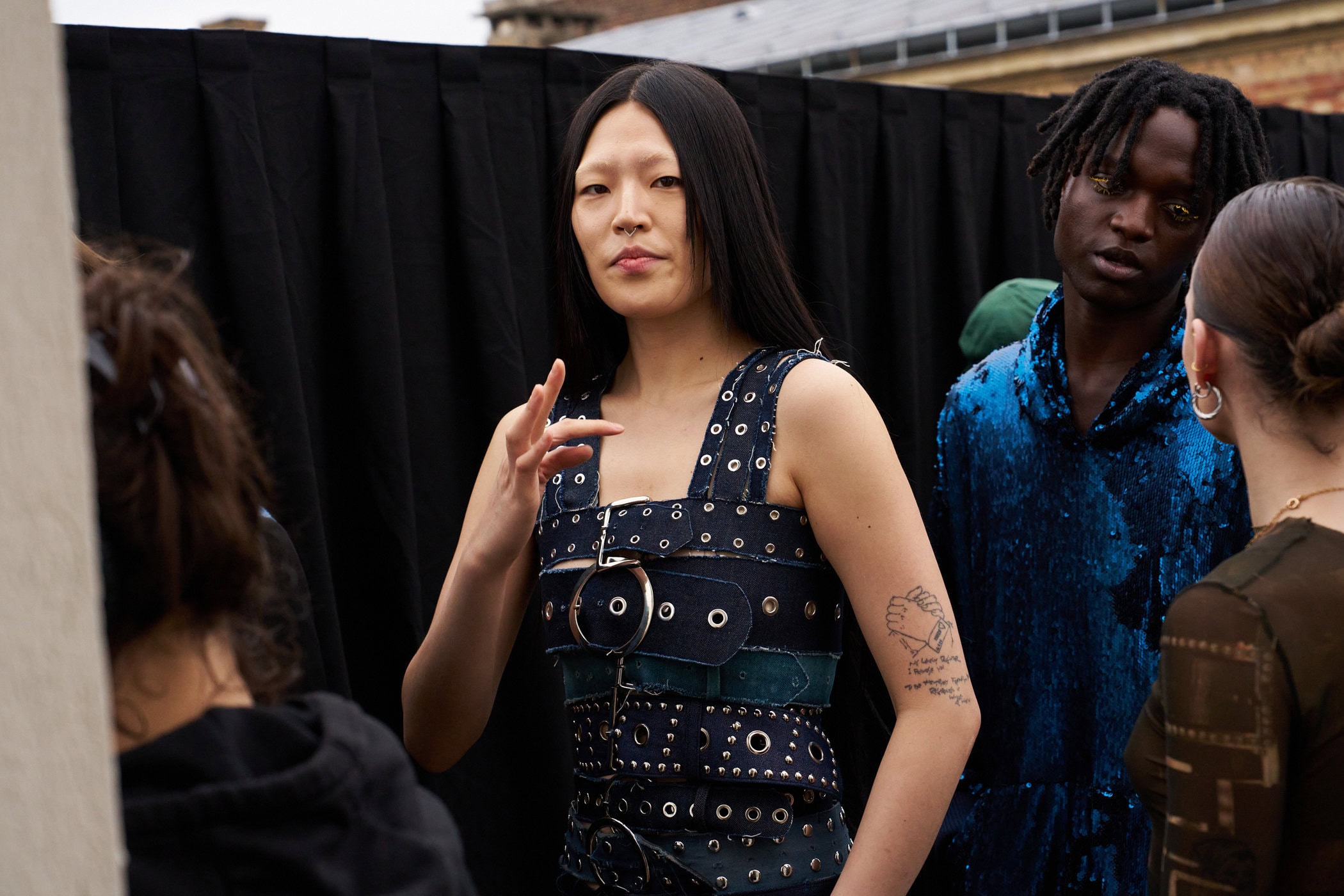 Jeanne Friot  Spring 2025 Men's Fashion Show Backstage