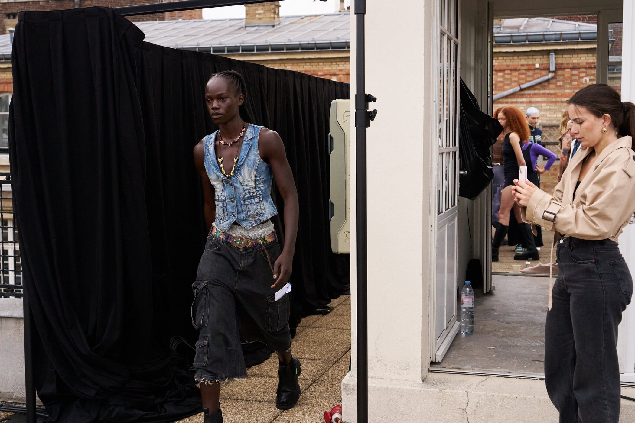 Jeanne Friot  Spring 2025 Men's Fashion Show Backstage
