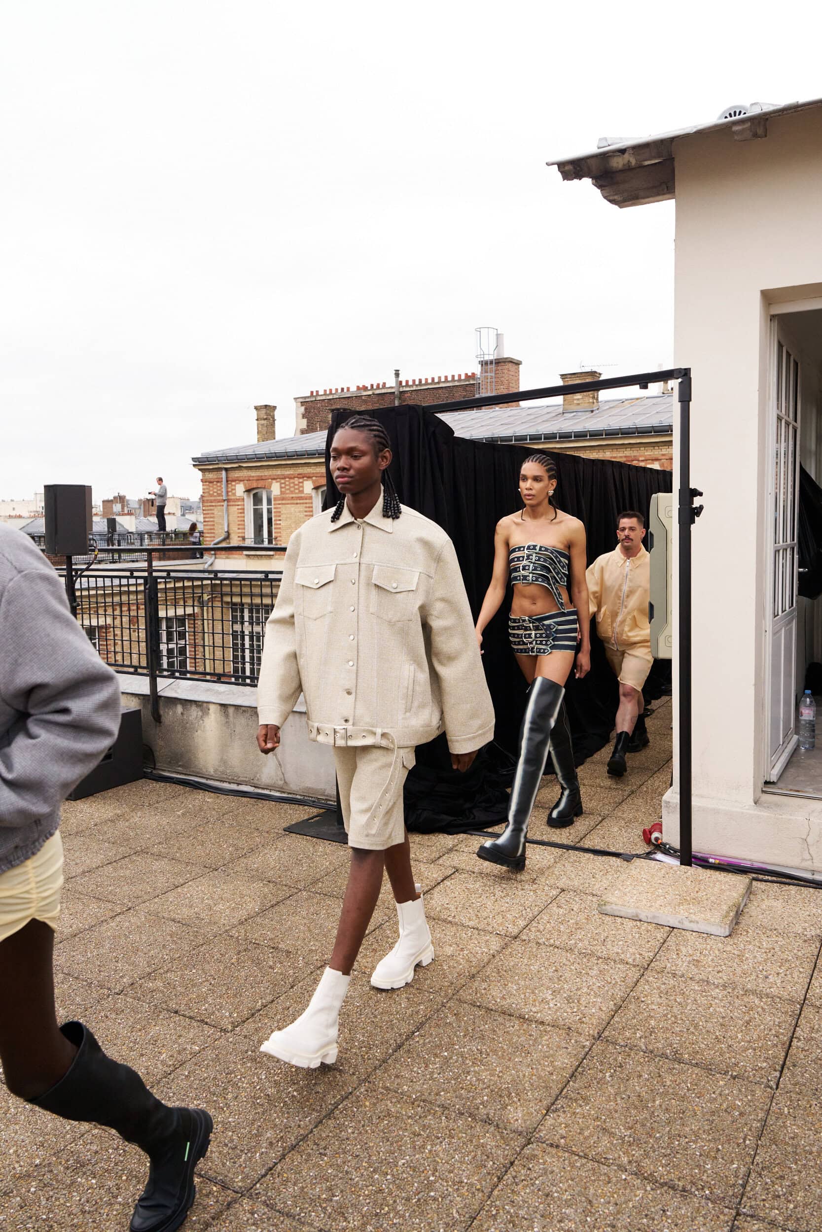 Jeanne Friot  Spring 2025 Men's Fashion Show Backstage