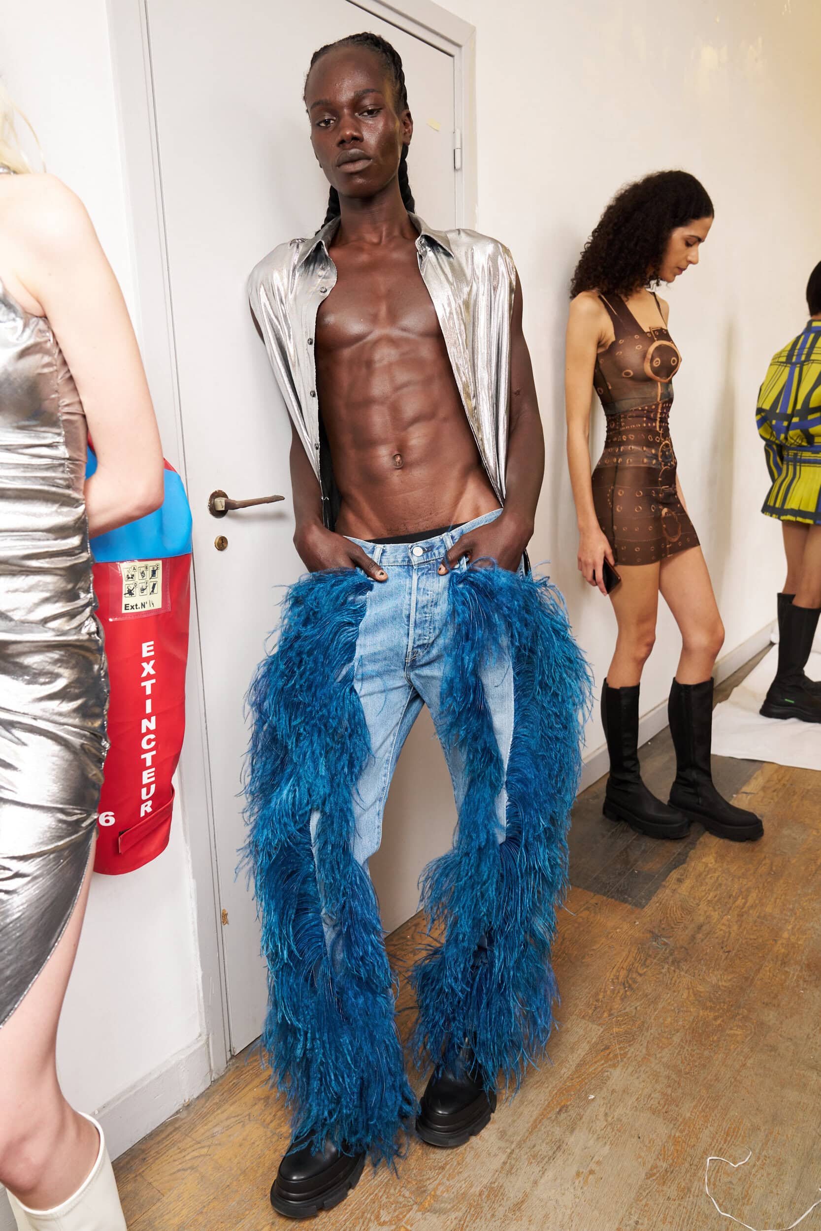 Jeanne Friot  Spring 2025 Men's Fashion Show Backstage