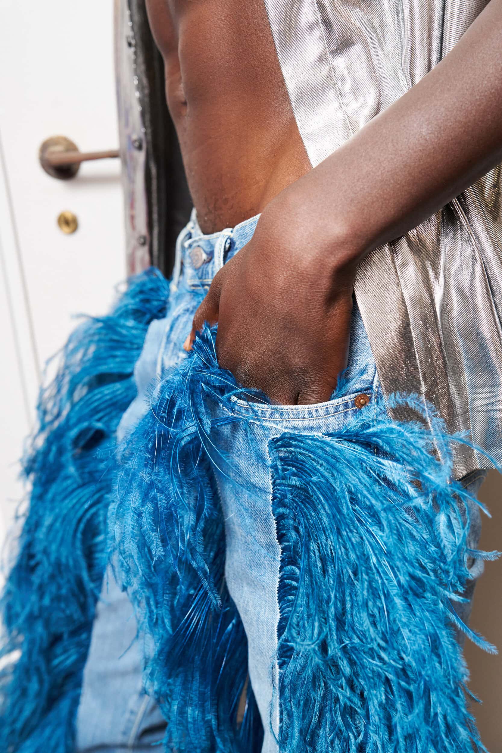 Jeanne Friot  Spring 2025 Men's Fashion Show Backstage