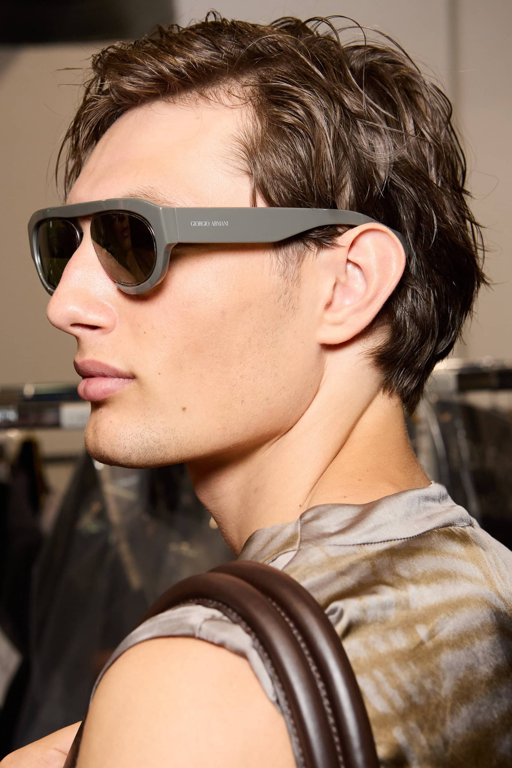 Giorgio Armani  Spring 2025 Men's Fashion Show Backstage