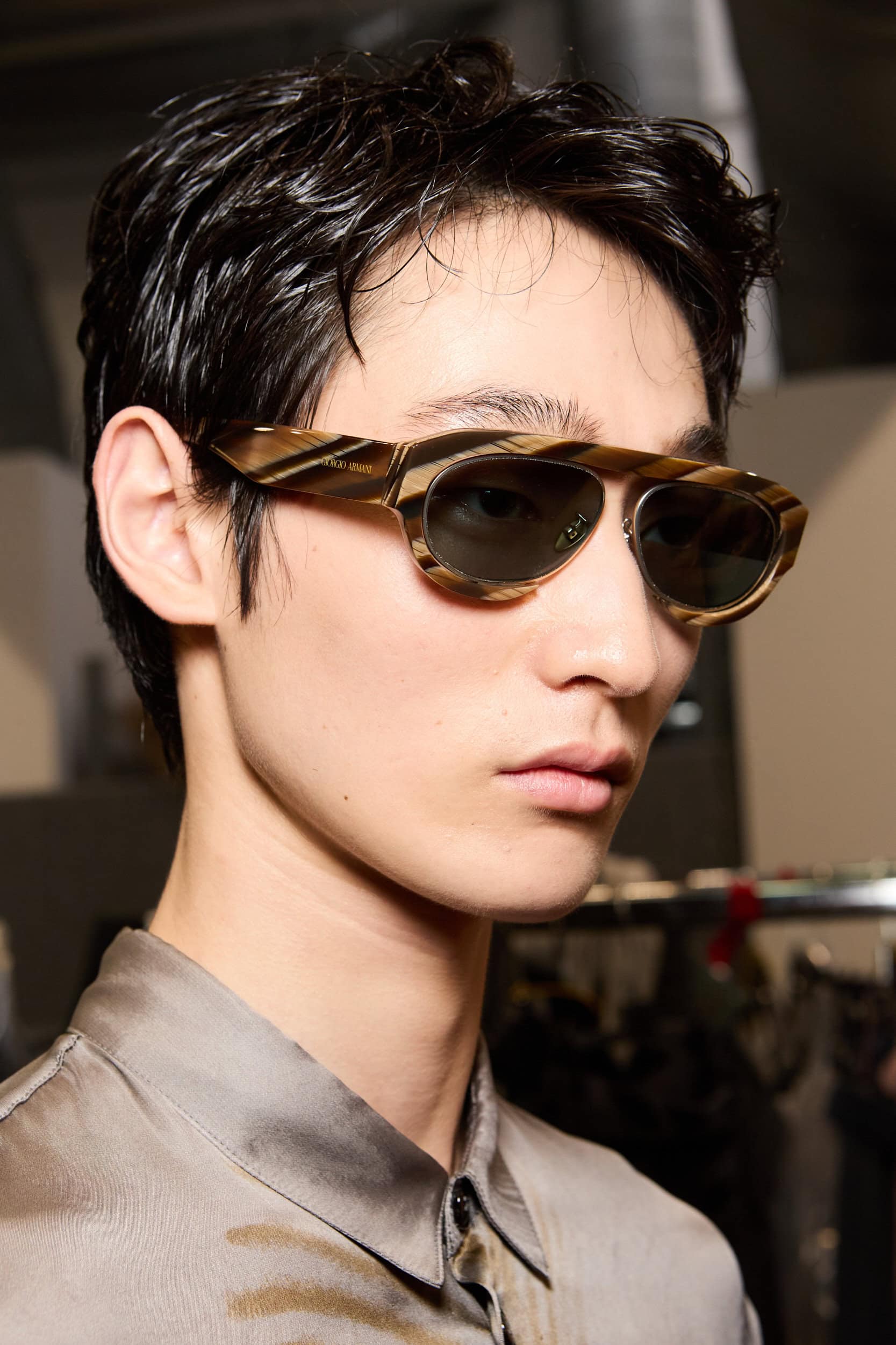 Giorgio Armani  Spring 2025 Men's Fashion Show Backstage