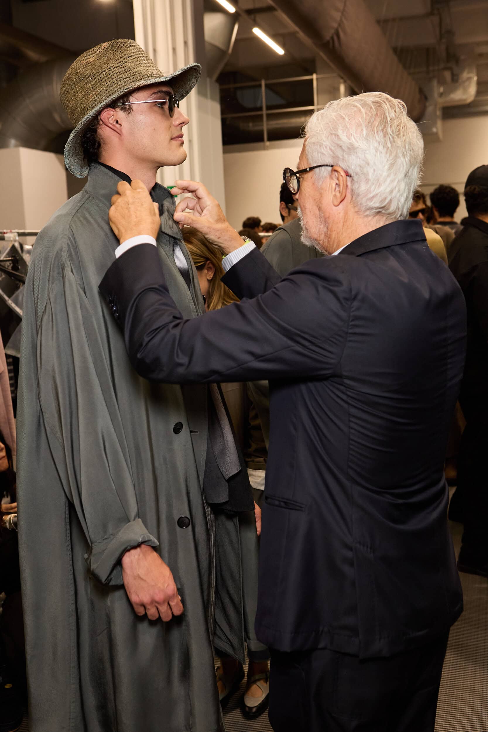 Giorgio Armani  Spring 2025 Men's Fashion Show Backstage