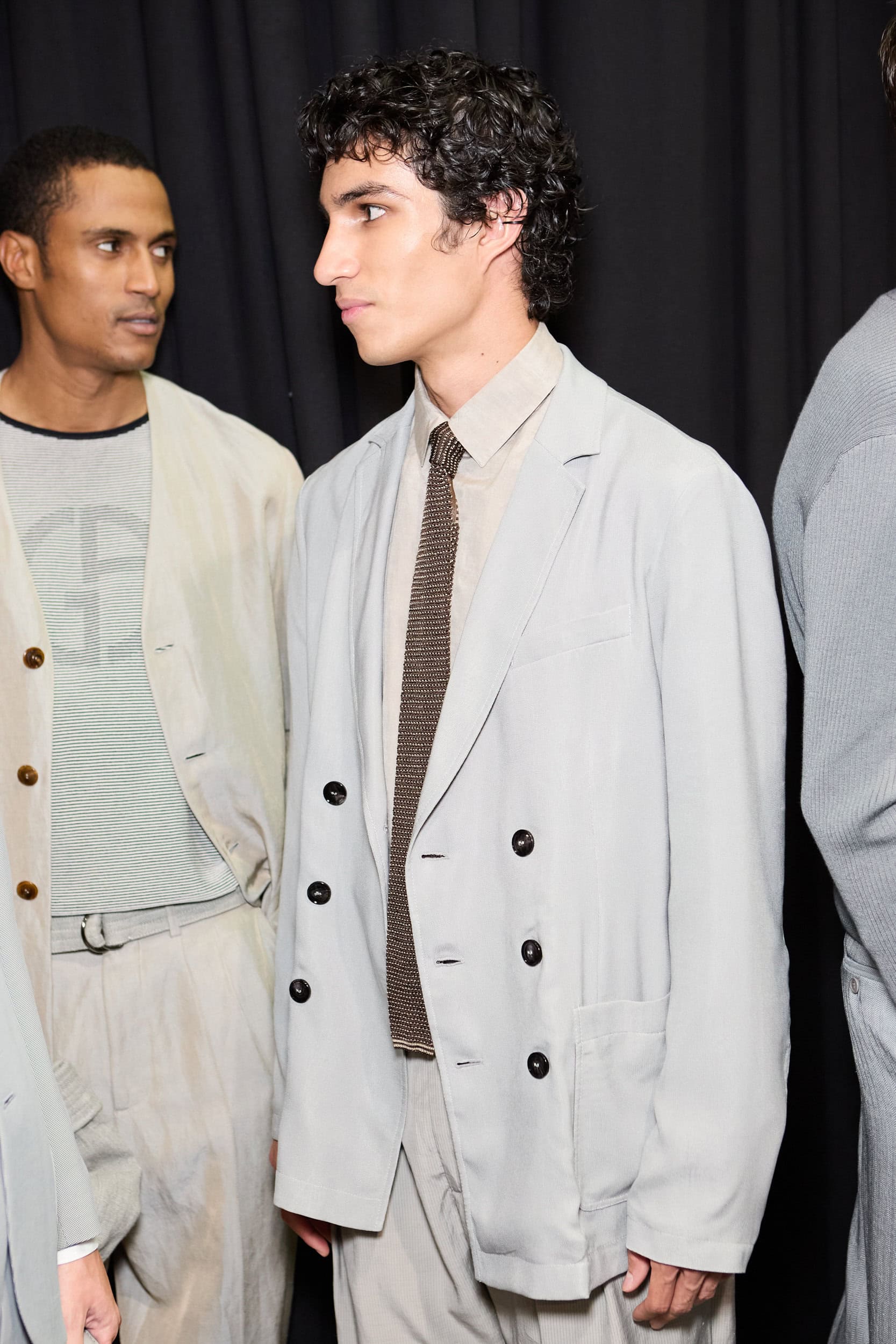 Giorgio Armani  Spring 2025 Men's Fashion Show Backstage