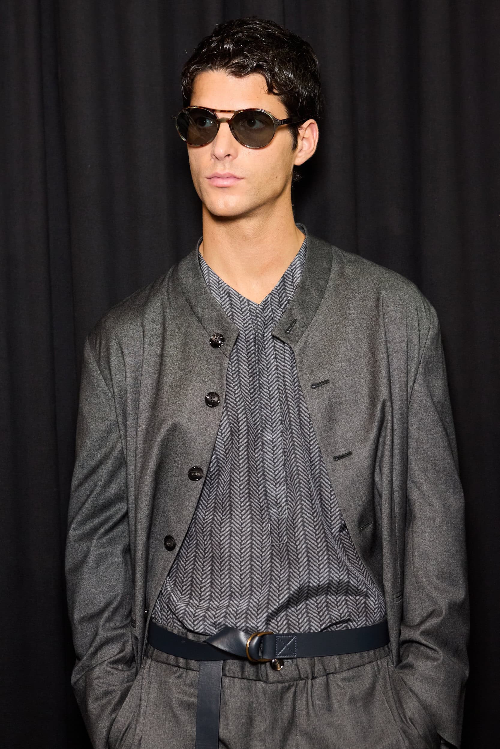 Giorgio Armani  Spring 2025 Men's Fashion Show Backstage