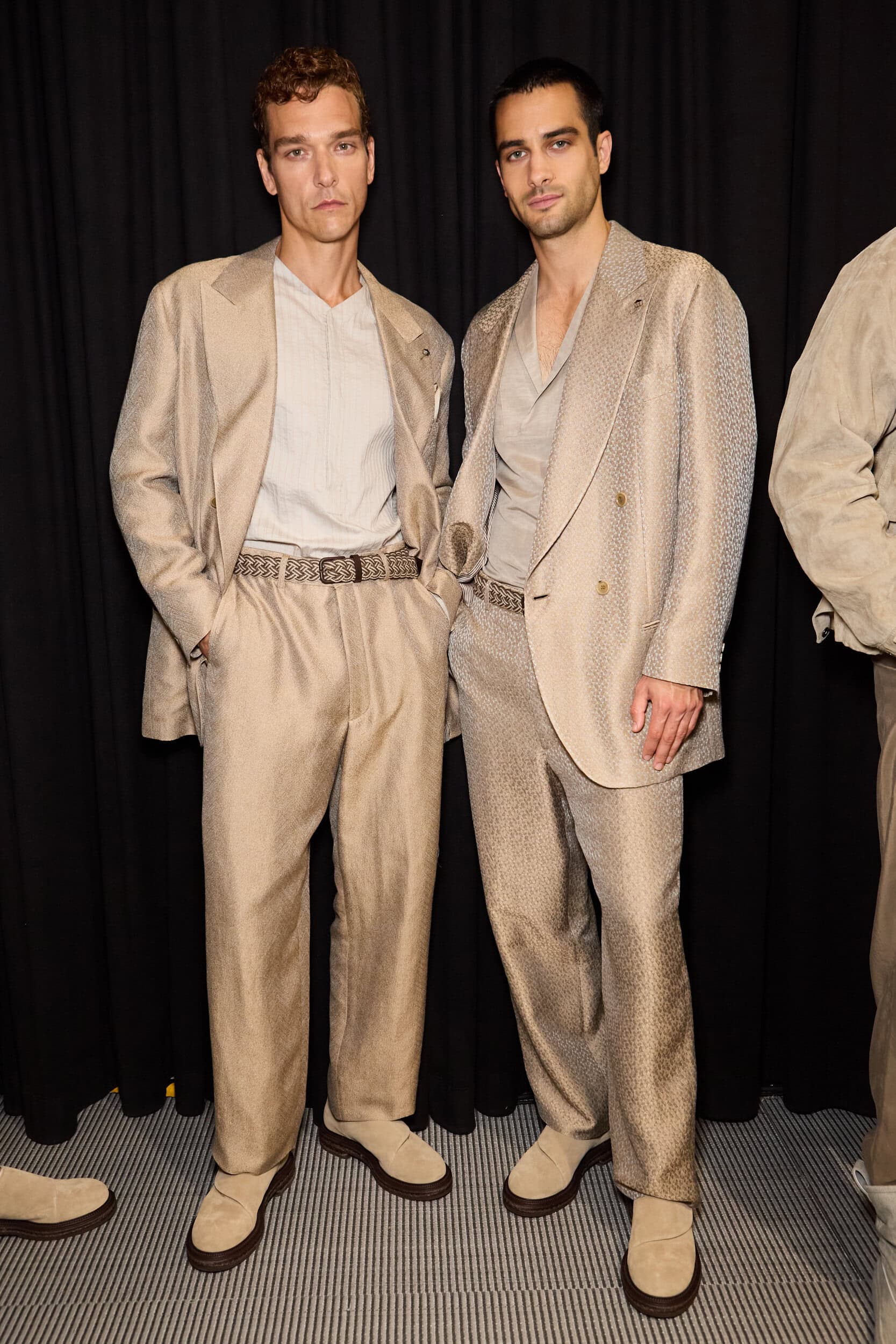 Giorgio Armani  Spring 2025 Men's Fashion Show Backstage