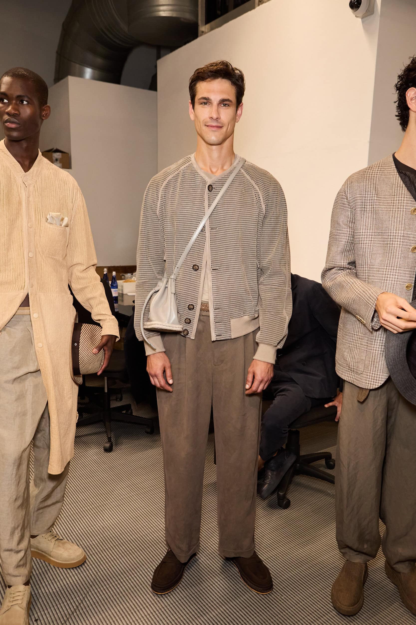 Giorgio Armani  Spring 2025 Men's Fashion Show Backstage