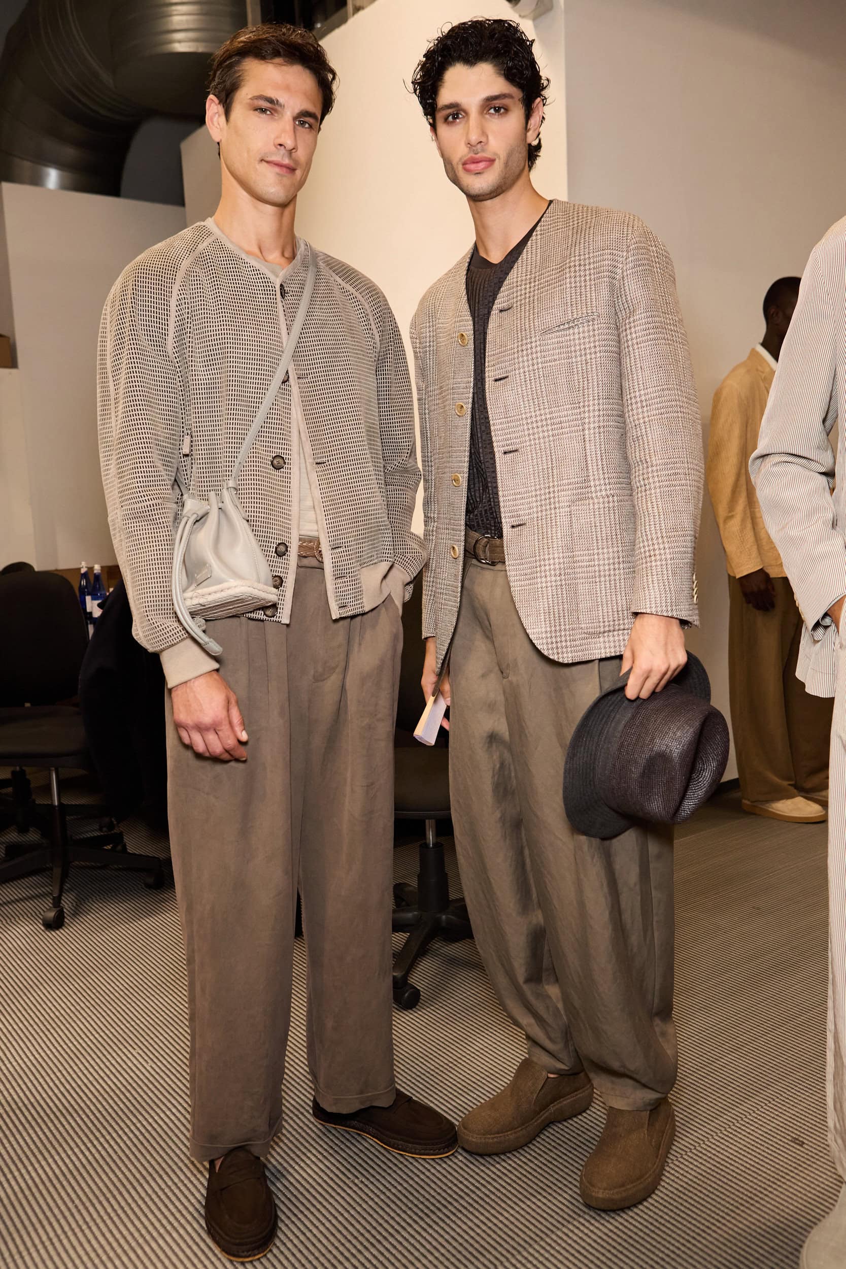 Giorgio Armani  Spring 2025 Men's Fashion Show Backstage