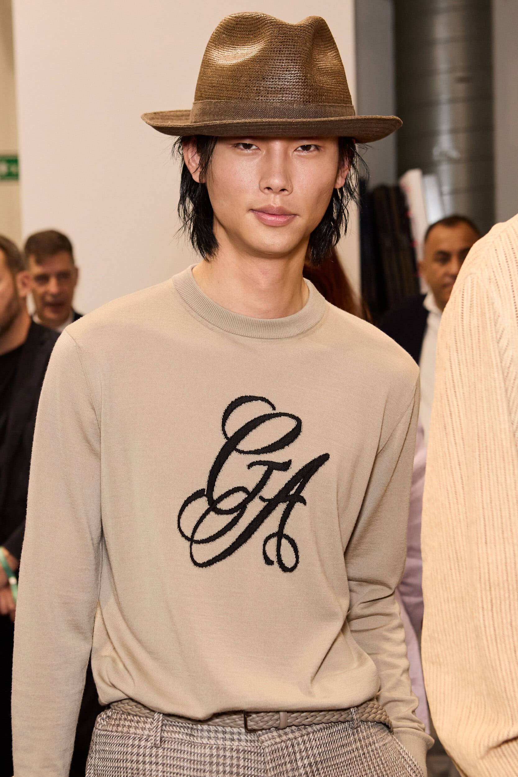 Giorgio Armani  Spring 2025 Men's Fashion Show Backstage