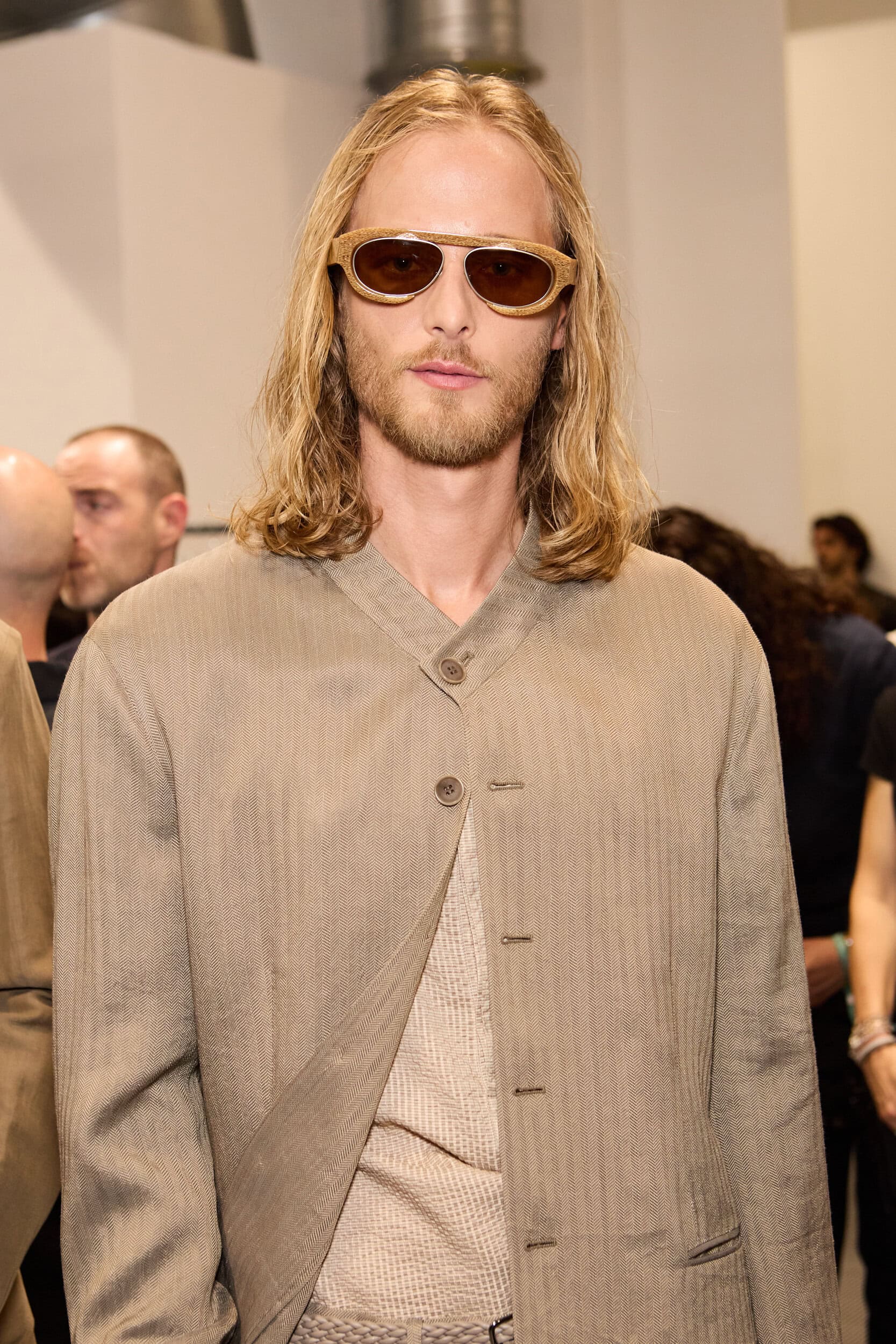 Giorgio Armani  Spring 2025 Men's Fashion Show Backstage