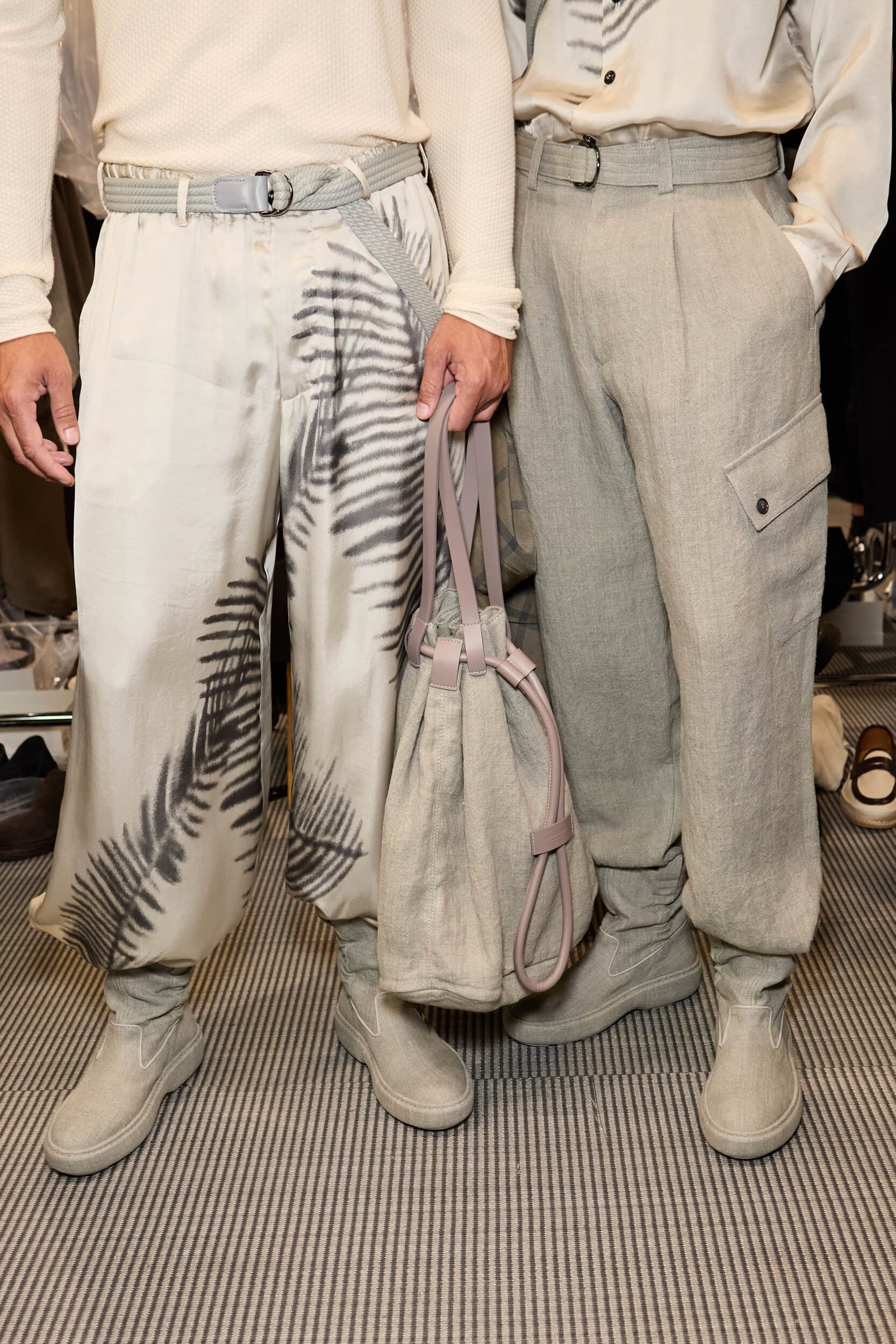 Giorgio Armani  Spring 2025 Men's Fashion Show Backstage