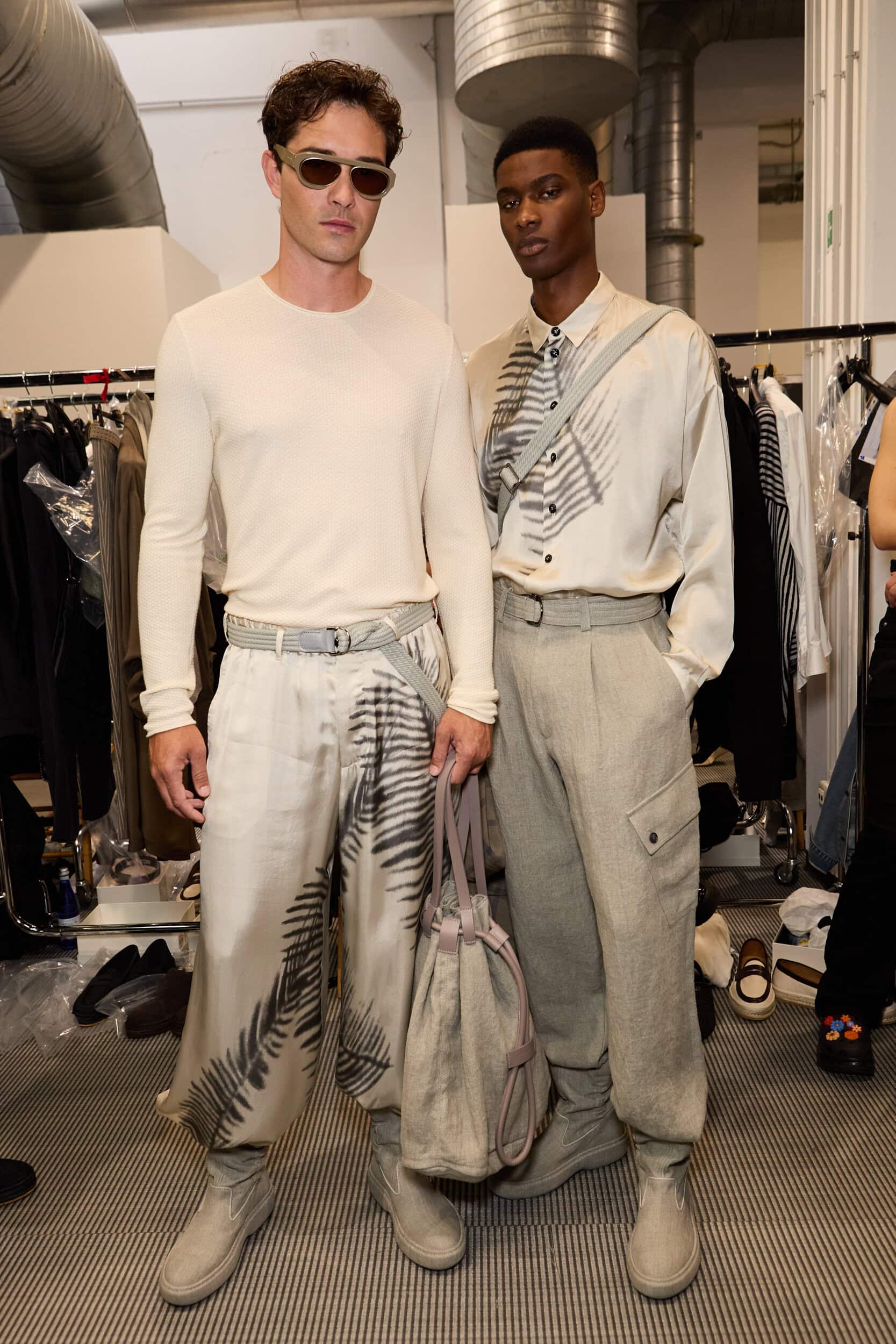 Giorgio Armani  Spring 2025 Men's Fashion Show Backstage