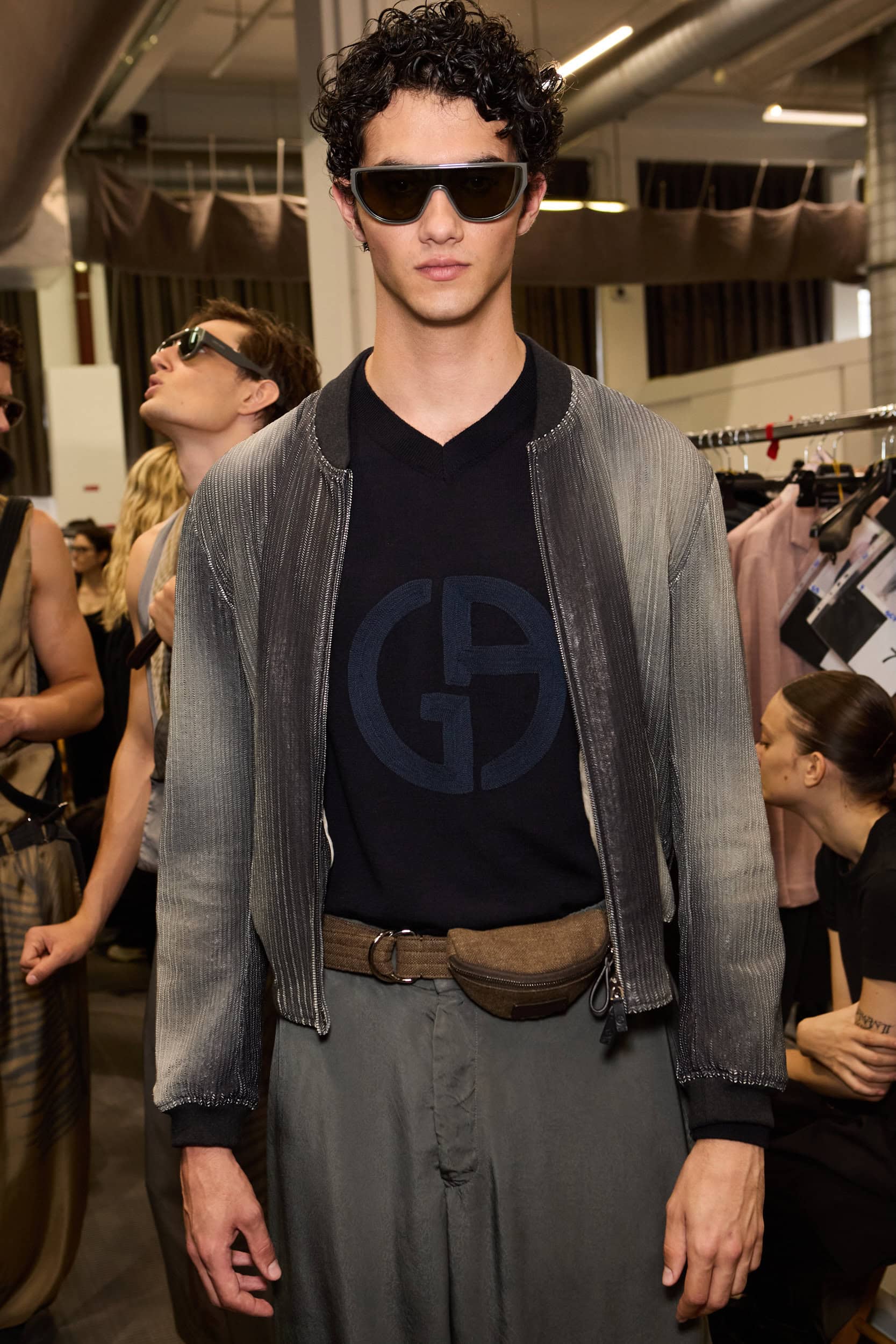 Giorgio Armani  Spring 2025 Men's Fashion Show Backstage