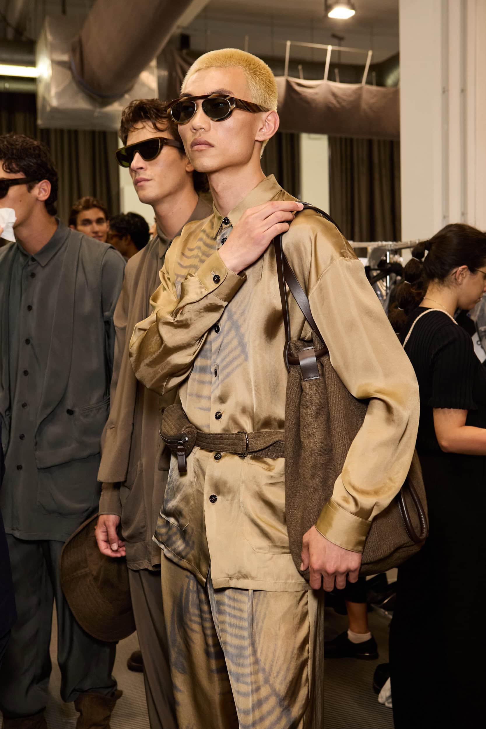 Giorgio Armani  Spring 2025 Men's Fashion Show Backstage