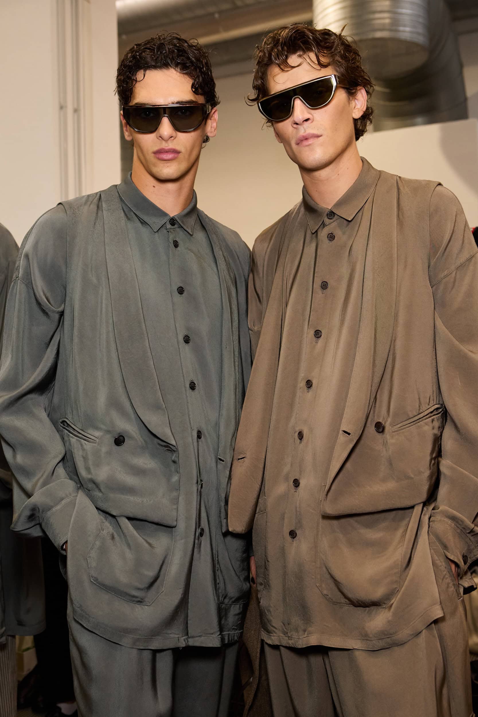 Giorgio Armani  Spring 2025 Men's Fashion Show Backstage