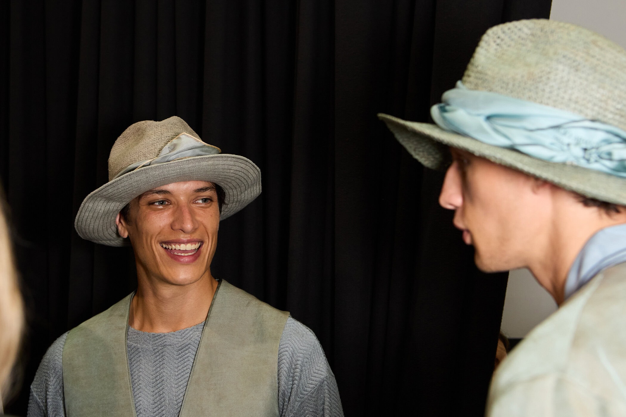 Giorgio Armani  Spring 2025 Men's Fashion Show Backstage