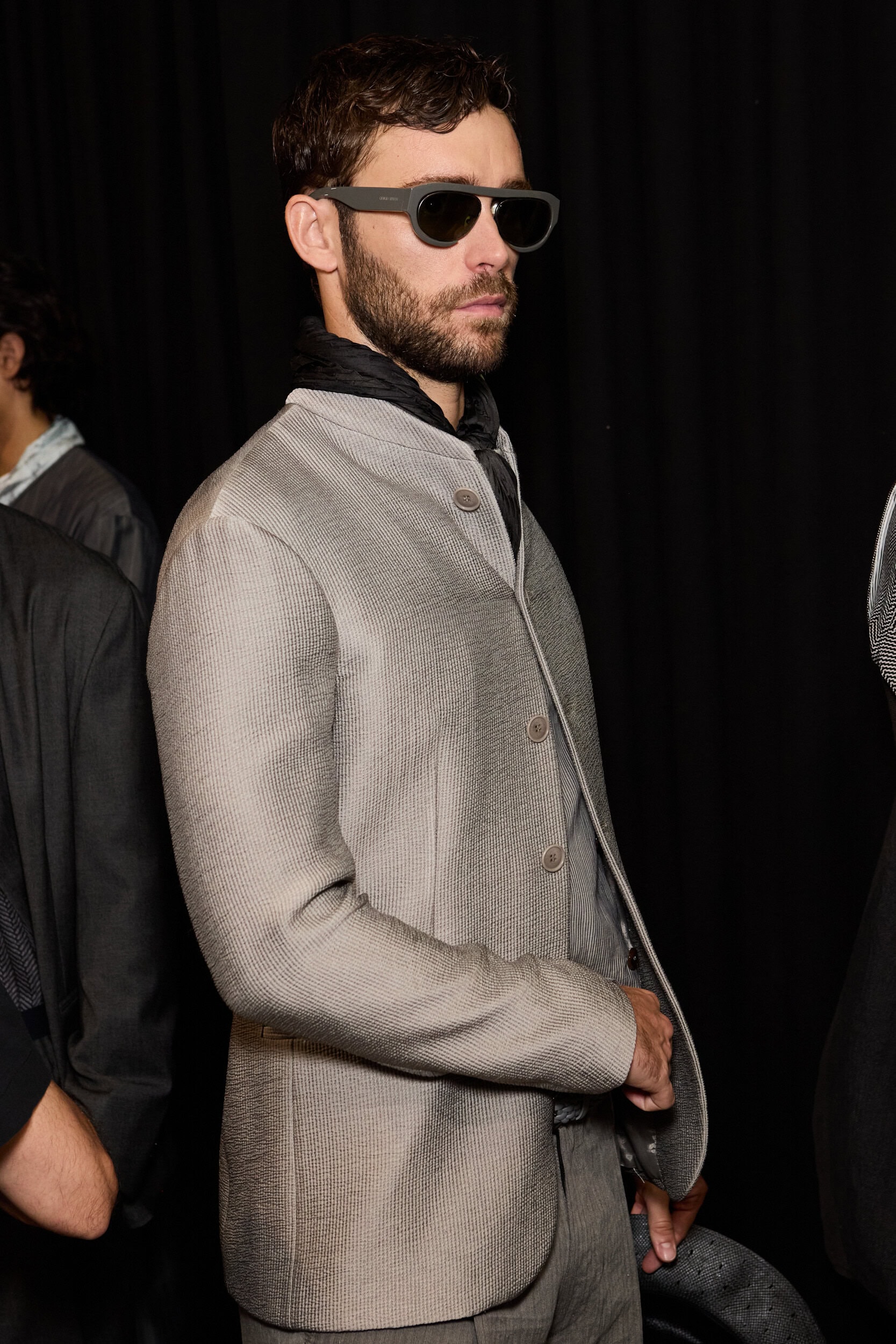 Giorgio Armani  Spring 2025 Men's Fashion Show Backstage