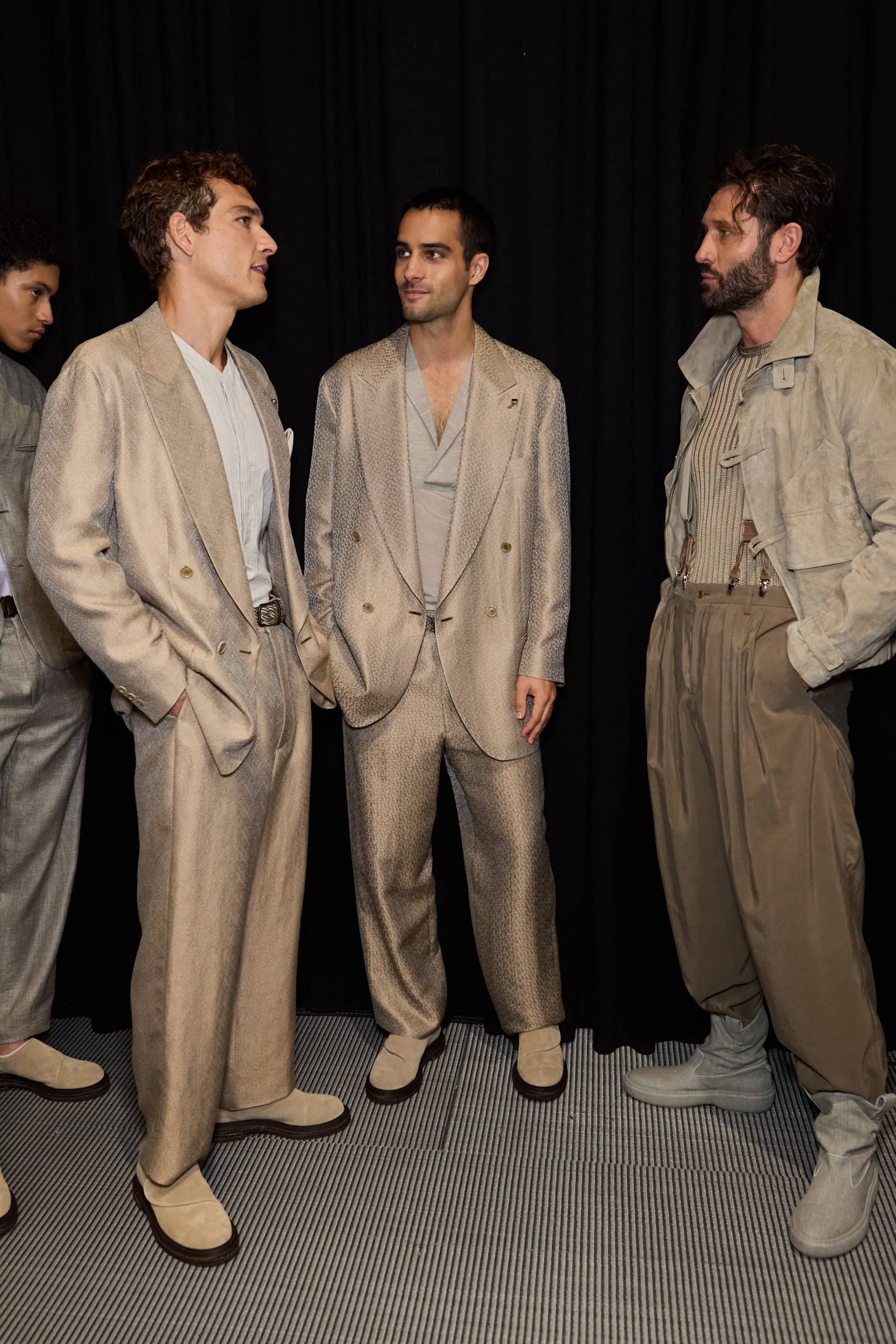 Giorgio Armani  Spring 2025 Men's Fashion Show Backstage