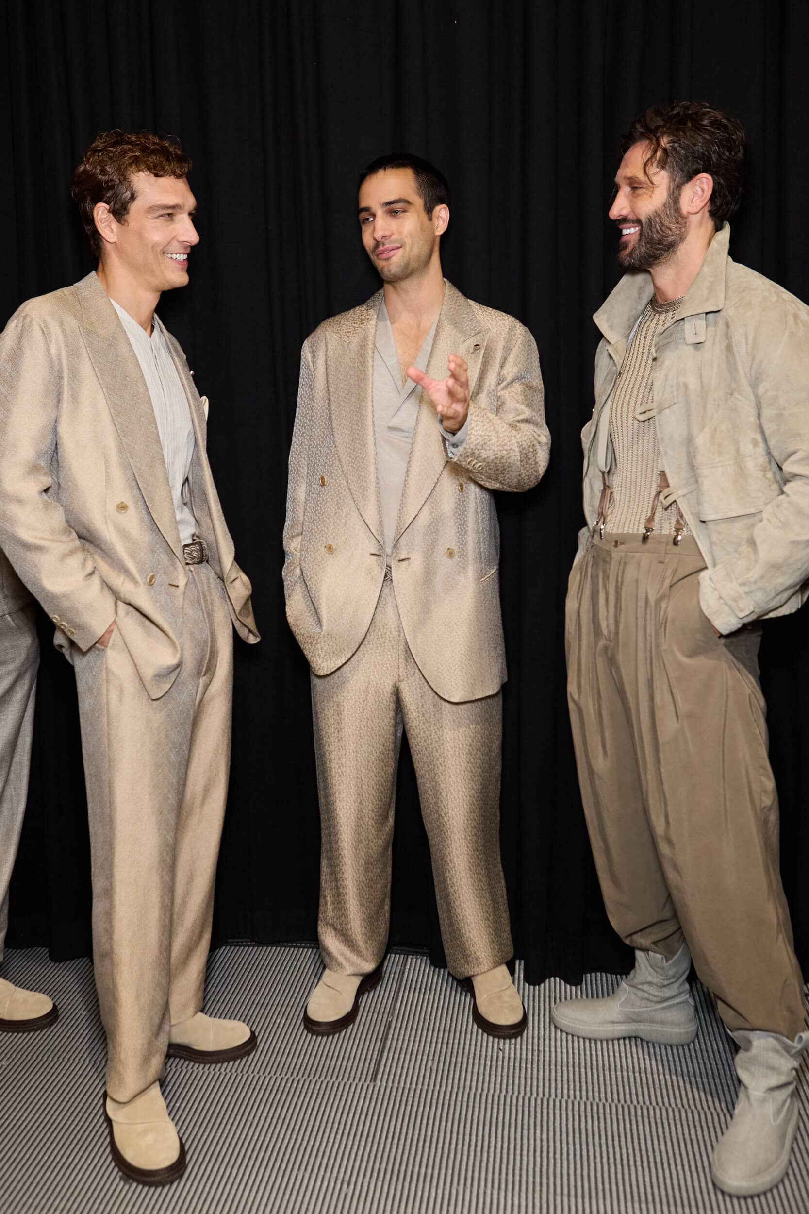 Giorgio Armani  Spring 2025 Men's Fashion Show Backstage