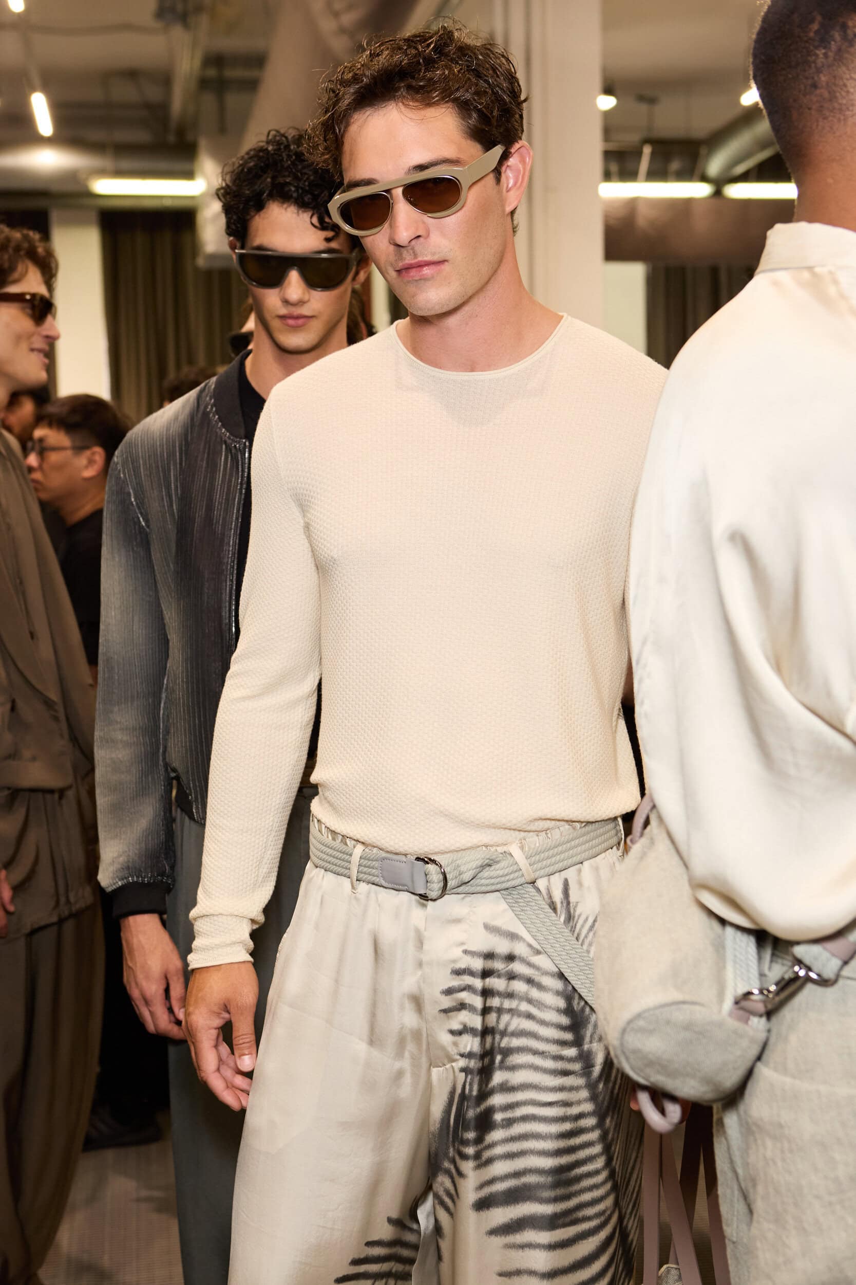 Giorgio Armani  Spring 2025 Men's Fashion Show Backstage