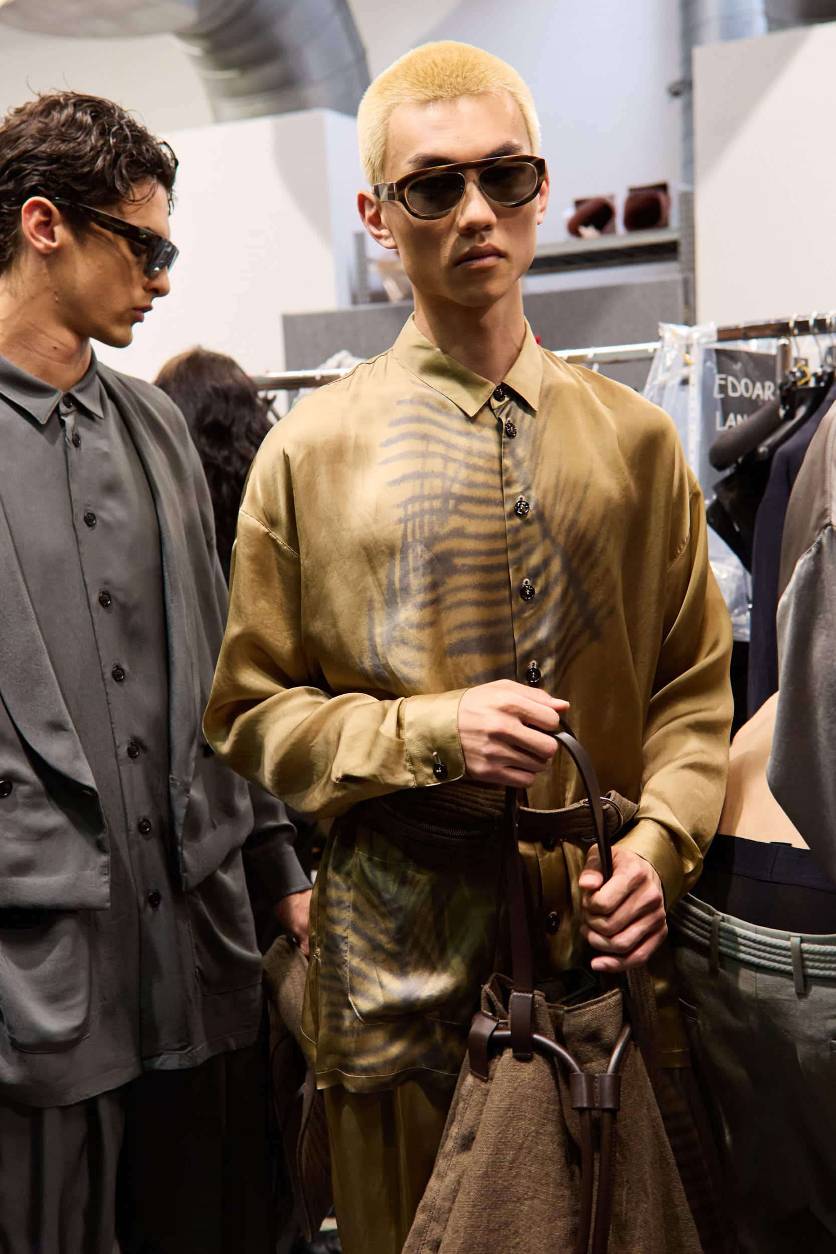 Giorgio Armani  Spring 2025 Men's Fashion Show Backstage