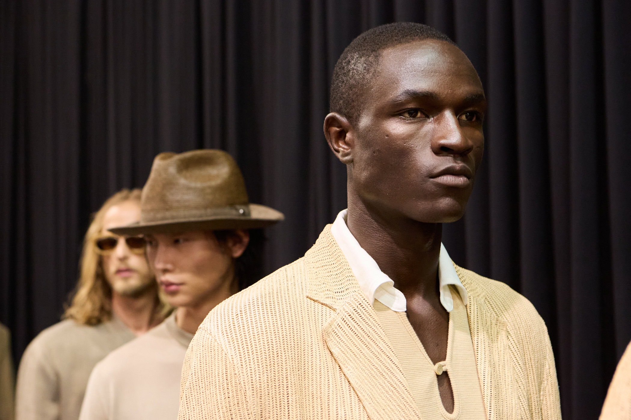 Giorgio Armani  Spring 2025 Men's Fashion Show Backstage