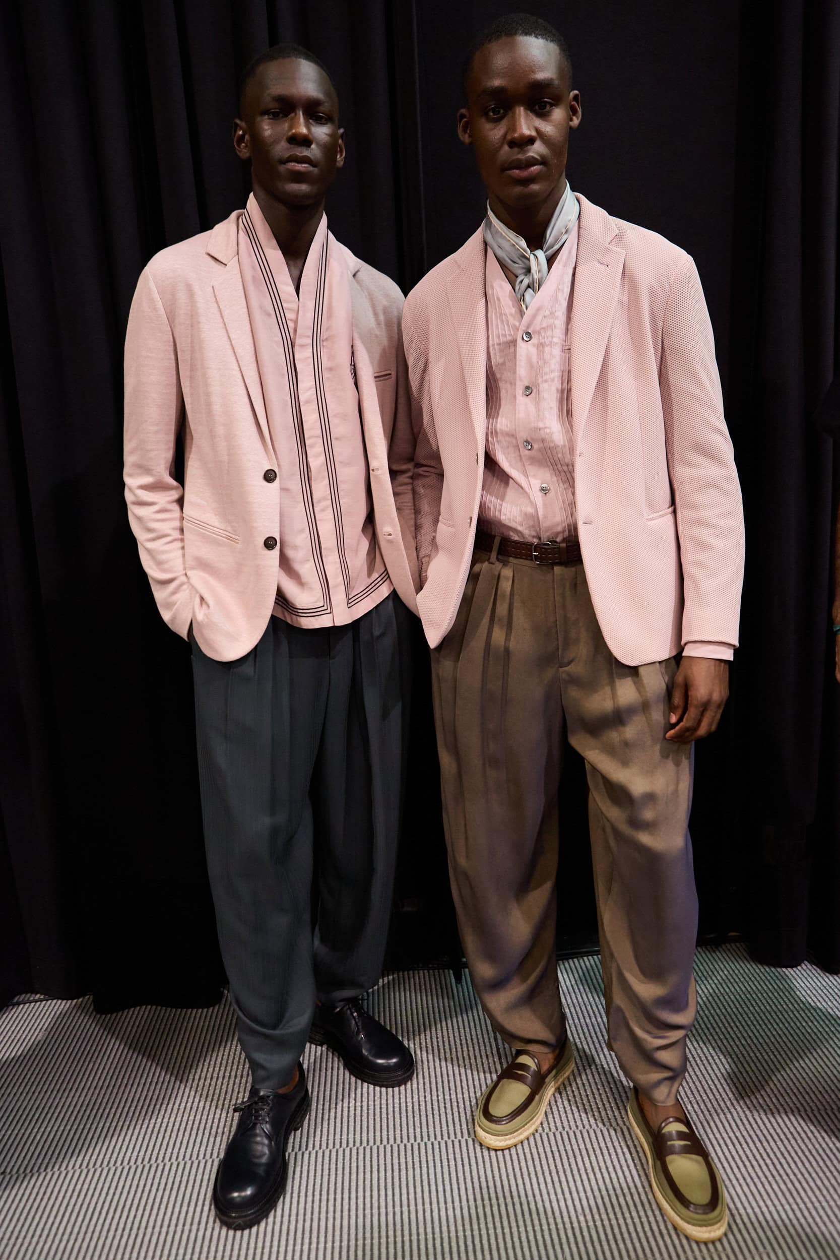 Giorgio Armani  Spring 2025 Men's Fashion Show Backstage